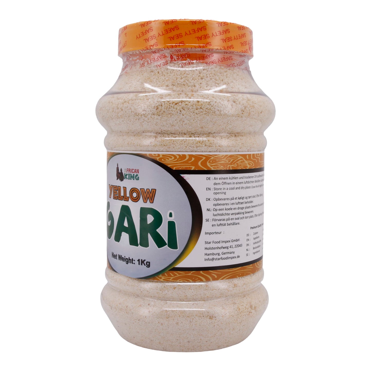 Maniok irmiği African King Sarı Gari | kavrulmuş | Gana'dan | 1 kg