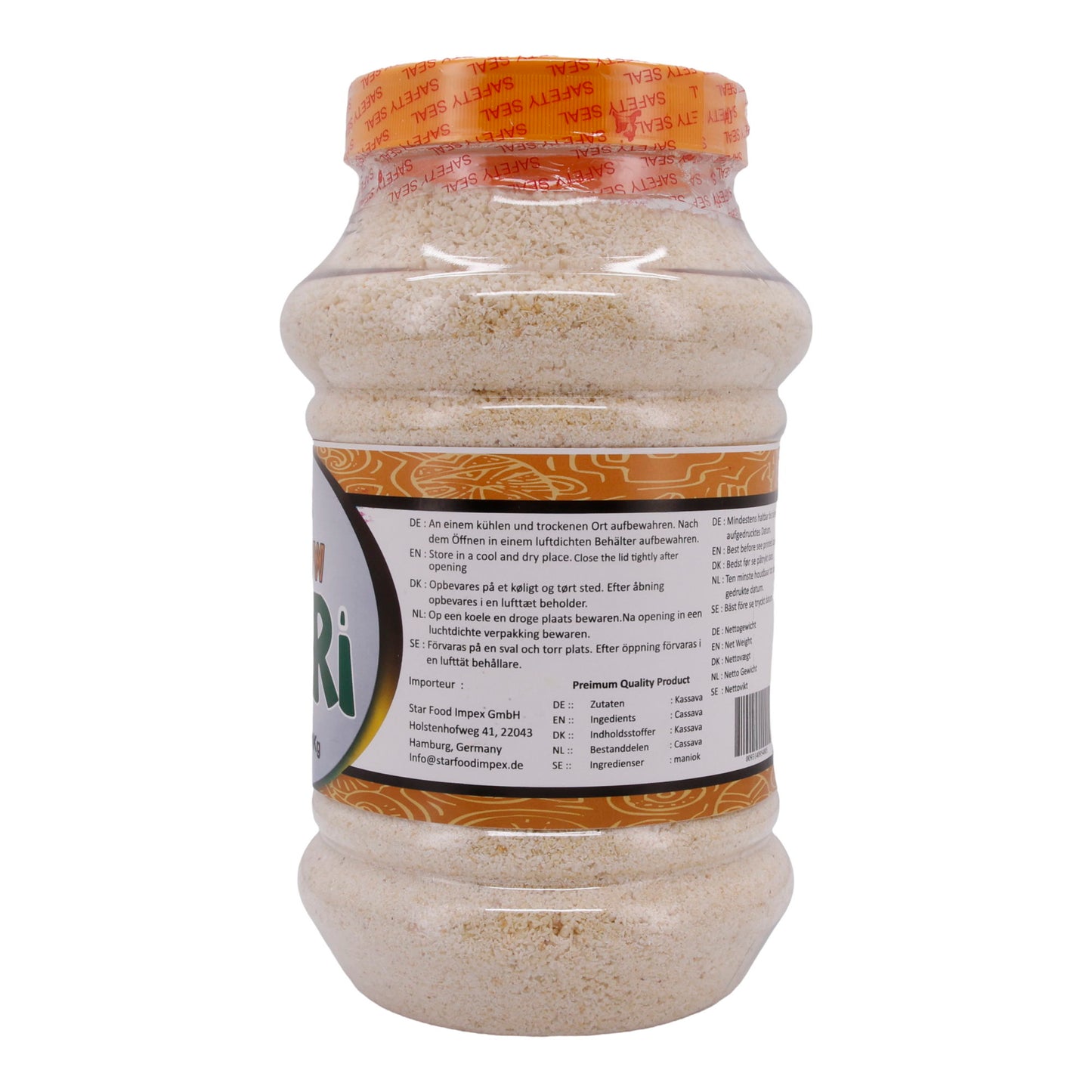 Maniok irmiği African King Sarı Gari | kavrulmuş | Gana'dan | 1 kg