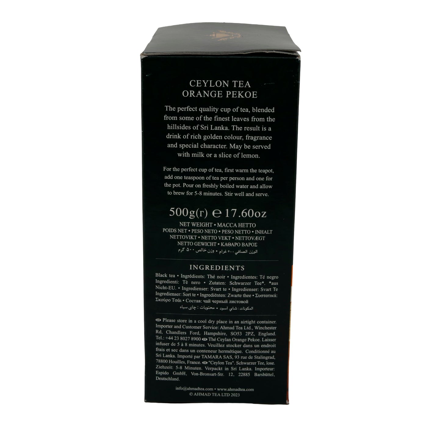 Ceylon Tee Ahmad Tea | Tè nero sfuso | Dallo Sri Lanka | 500 g