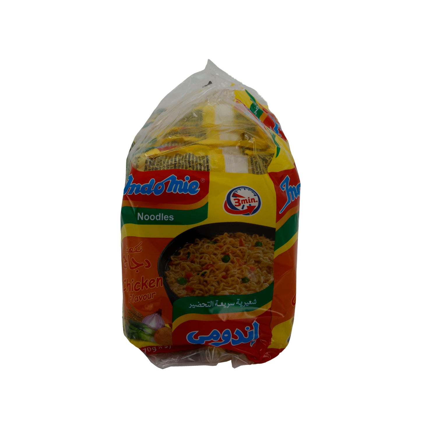 Indomie Anında Erişte | Tavuk Aromalı | Baharatlı Hızlı Erişte | 350 g (5 x 70 g)
