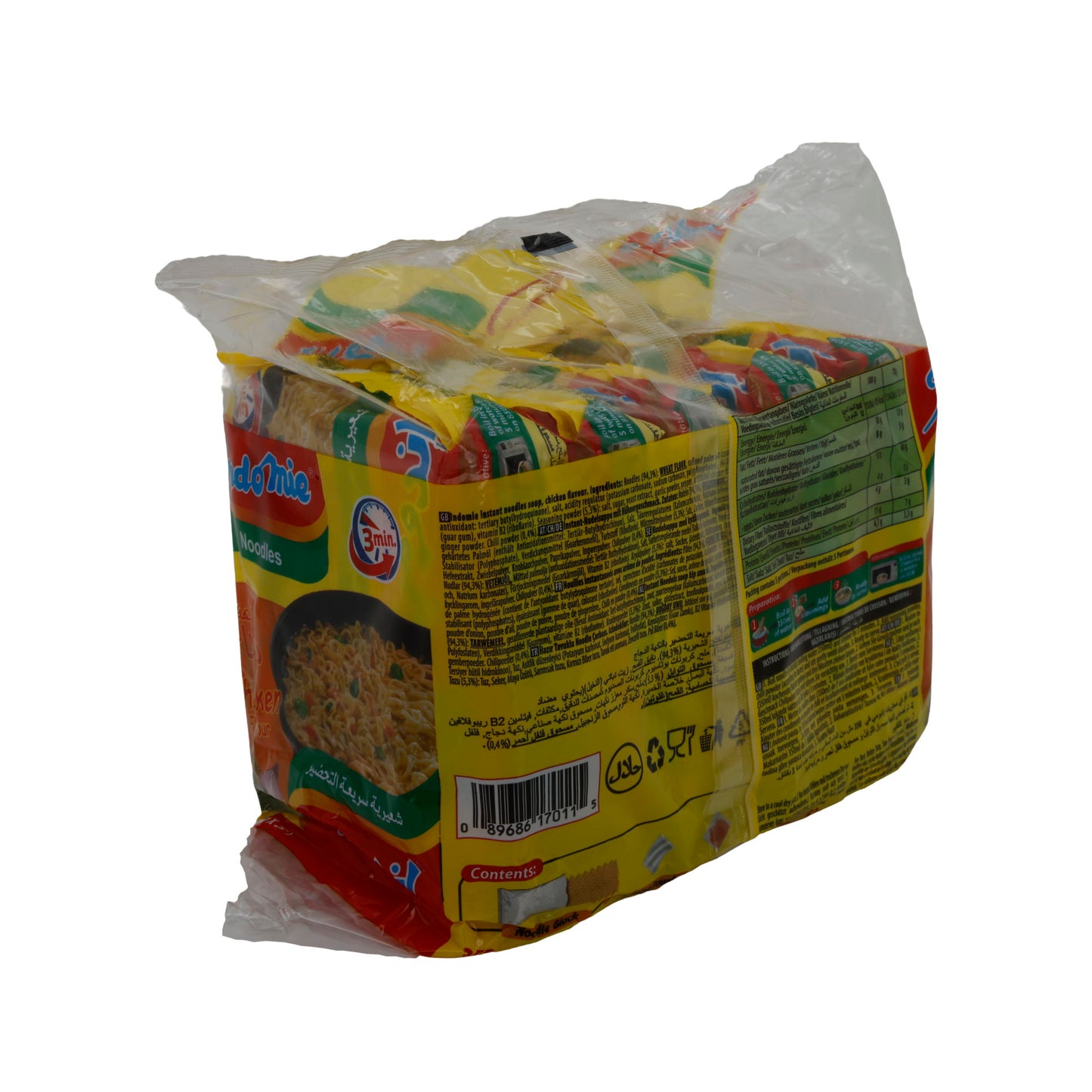 Indomie Anında Erişte | Tavuk Aromalı | Baharatlı Hızlı Erişte | 350 g (5 x 70 g)