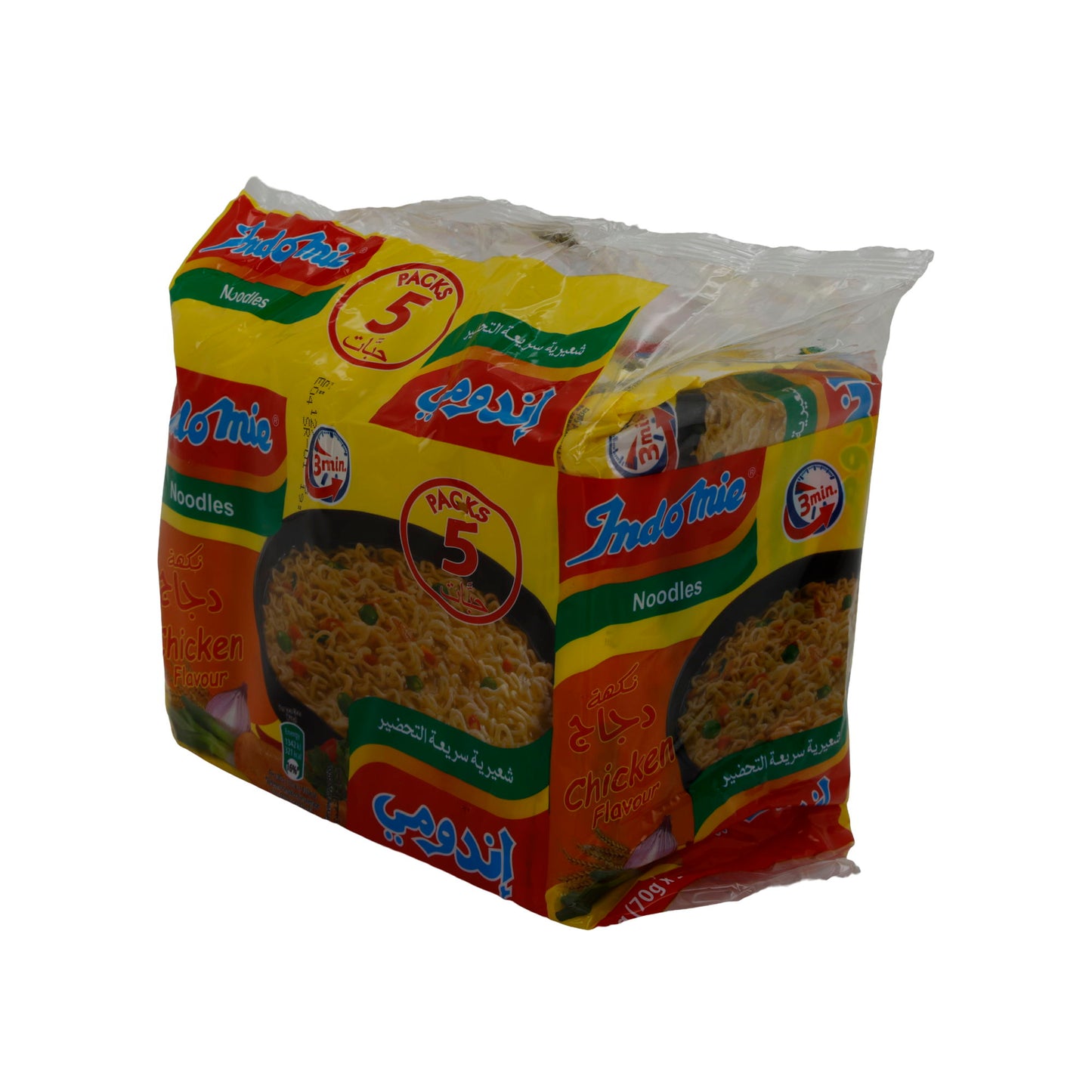 Indomie Anında Erişte | Tavuk Aromalı | Baharatlı Hızlı Erişte | 350 g (5 x 70 g)