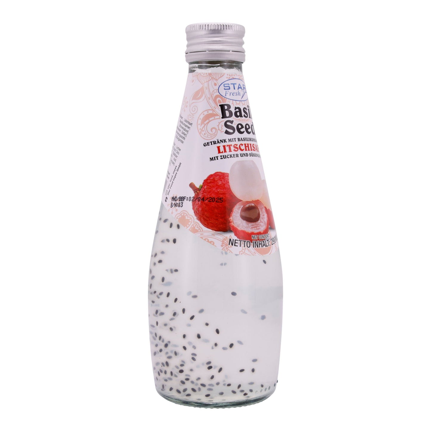 Basil Seed Getränk Star Fresh | Erfrischend | Mit Litschisaft | 290 ml STAR FRESH