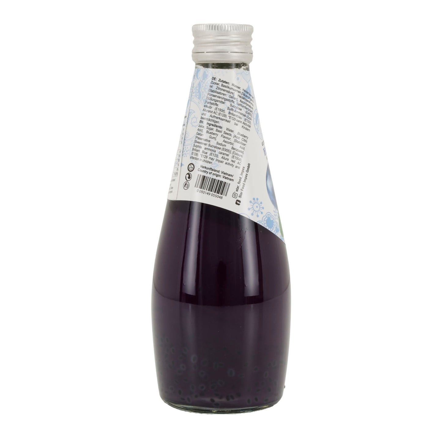 Basil Seed Getränk Star Fresh | Erfrischend | Mit Heidelbeere | 290 ml
