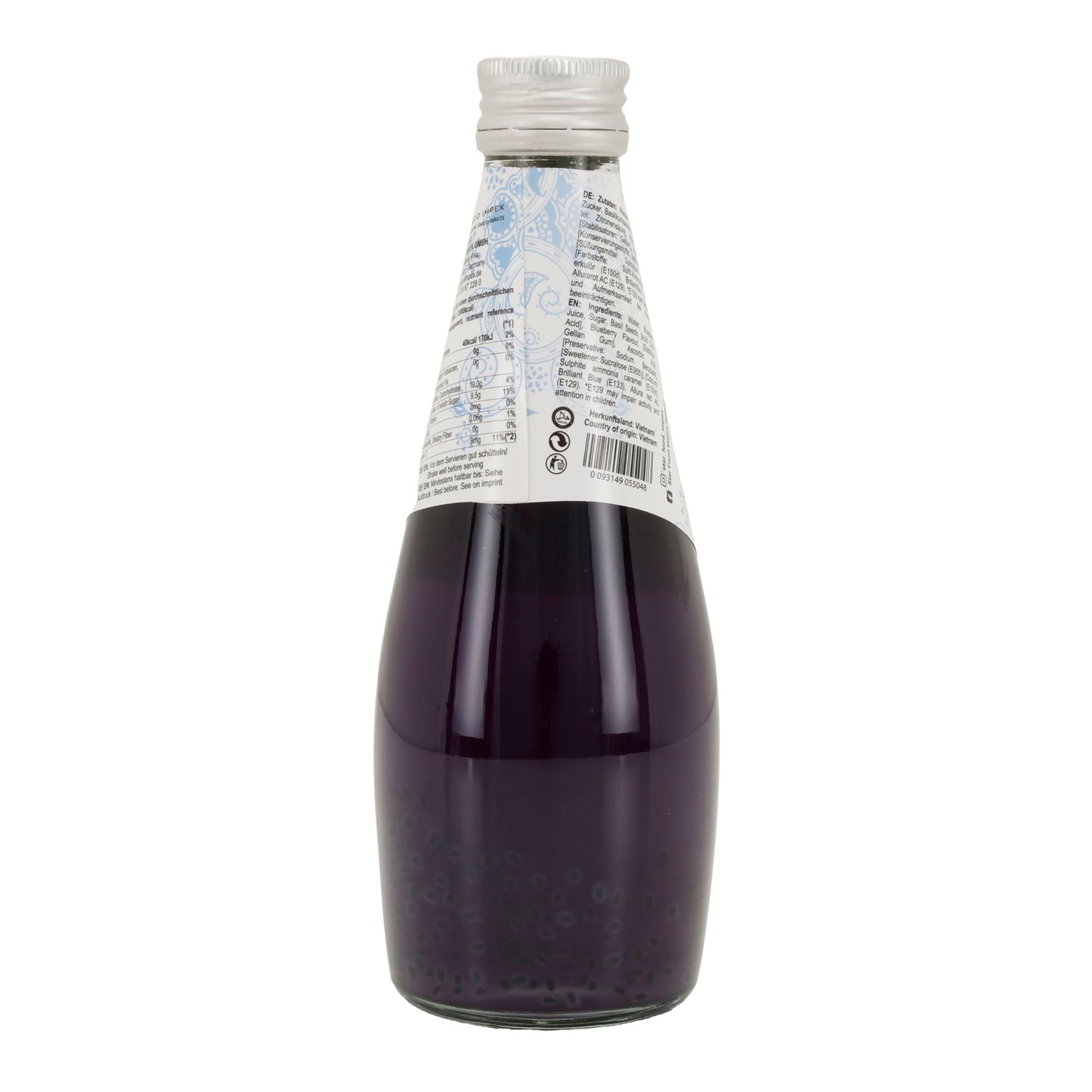 Basil Seed Getränk Star Fresh | Erfrischend | Mit Heidelbeere | 290 ml
