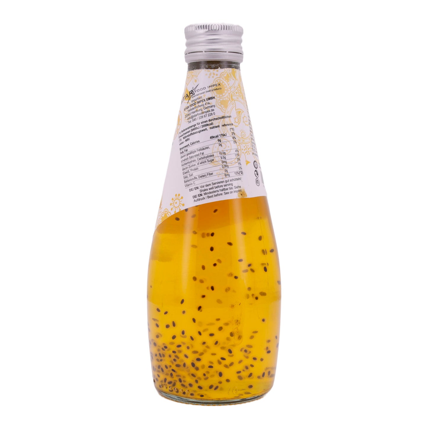 Basil Seed Drink Star Fresh | Refreshing | With Mango Juice | 290 ml