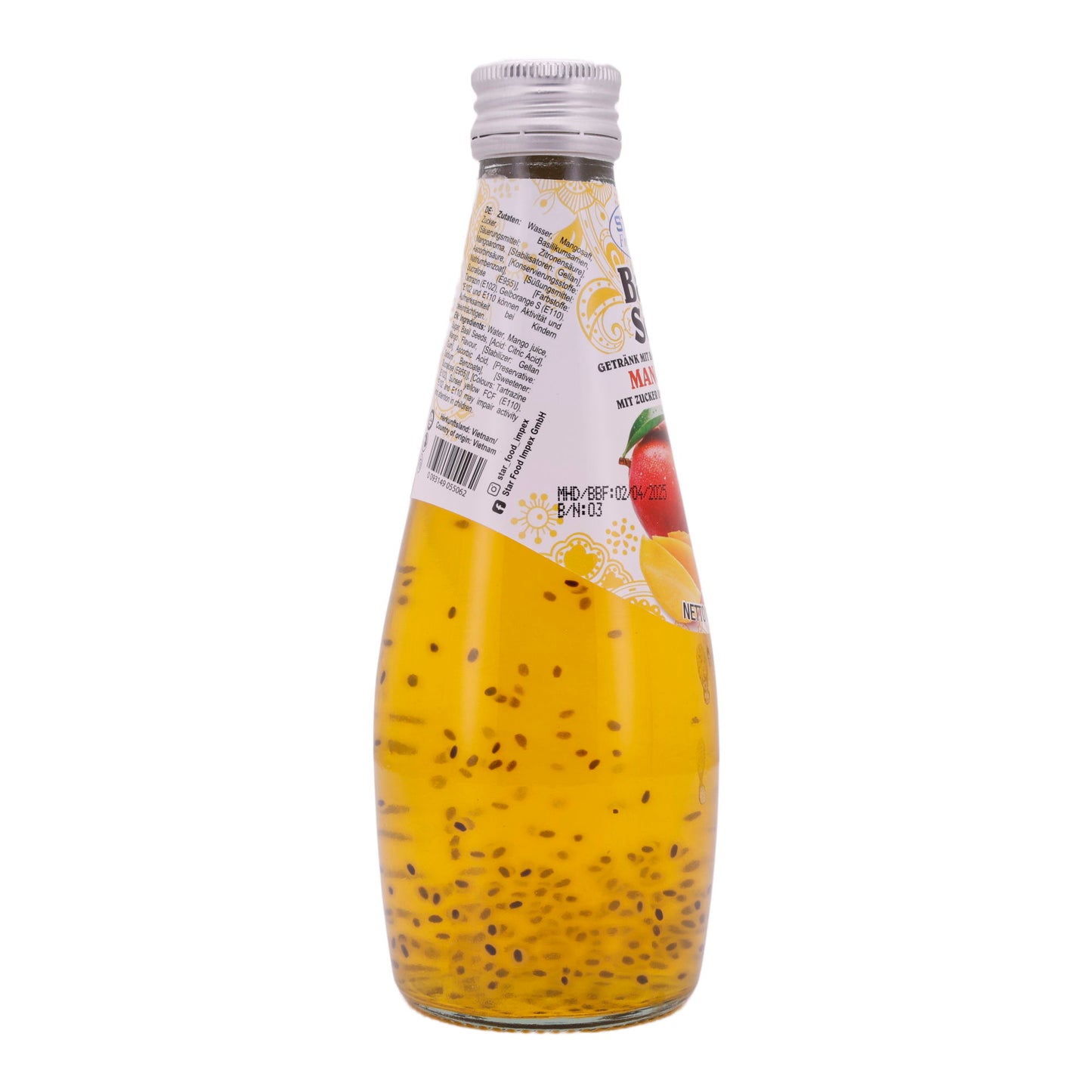 Basil Seed Drink Star Fresh | Refreshing | With Mango Juice | 290 ml