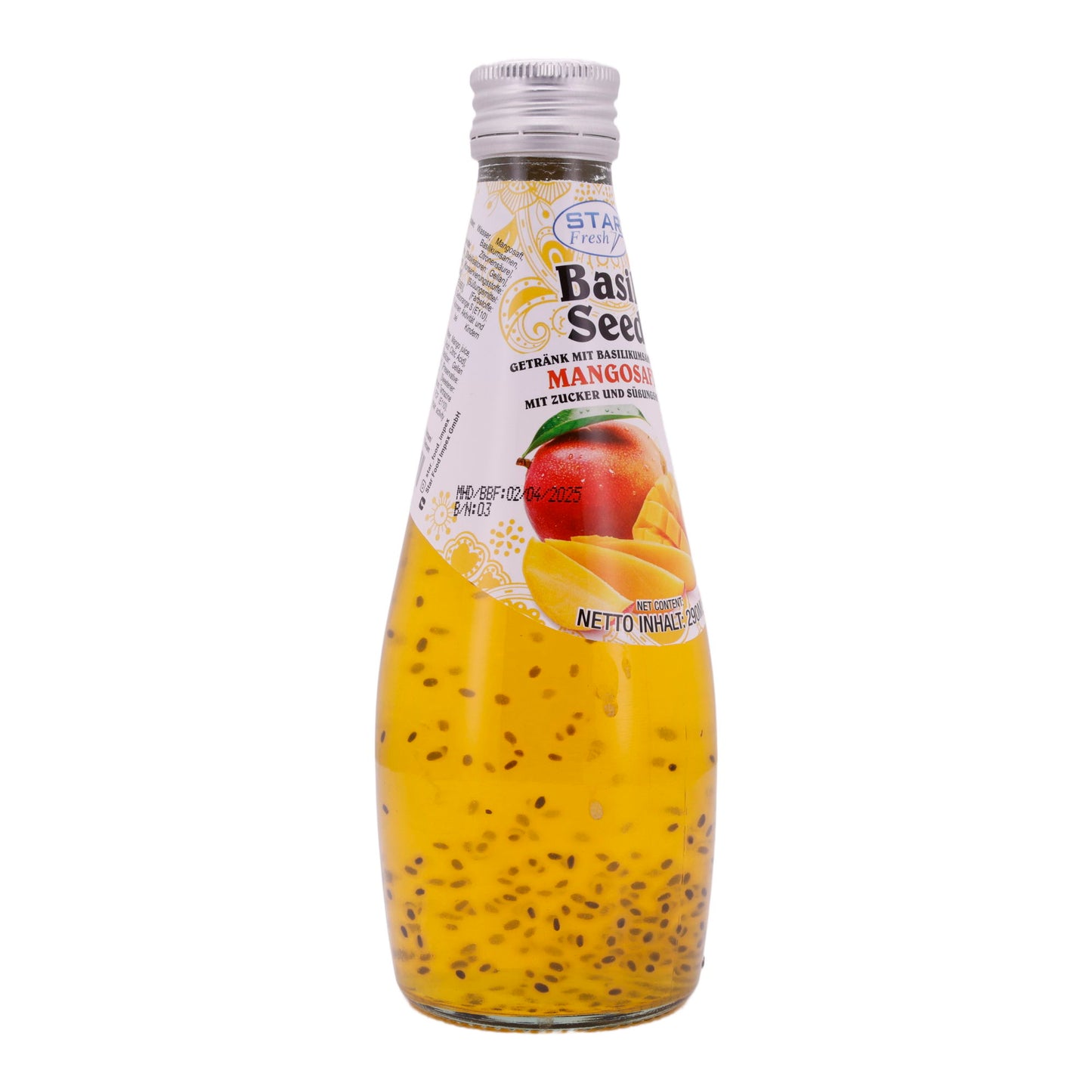Basil Seed Drink Star Fresh | Refreshing | With Mango Juice | 290 ml