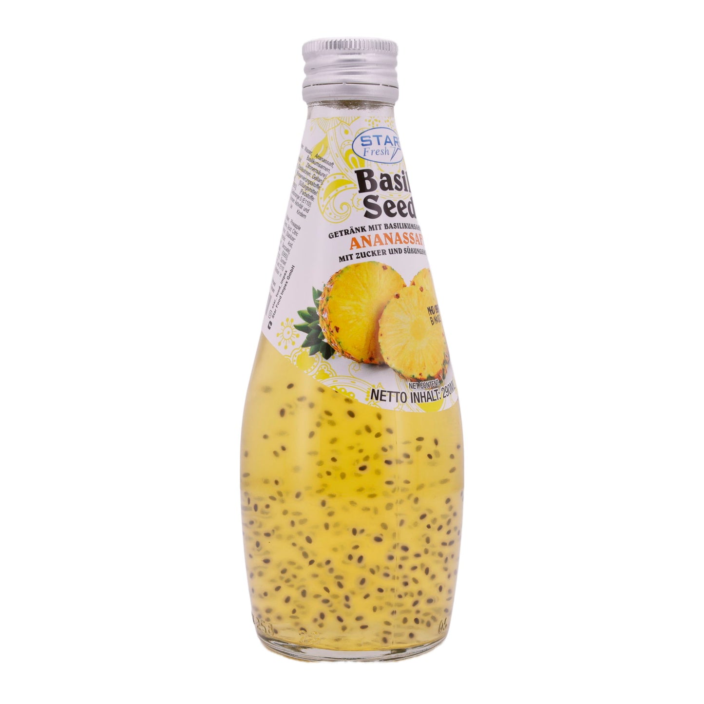 Boisson aux graines de basilic Star Fresh | Rafraîchissant | Avec jus d'ananas | 290 ml