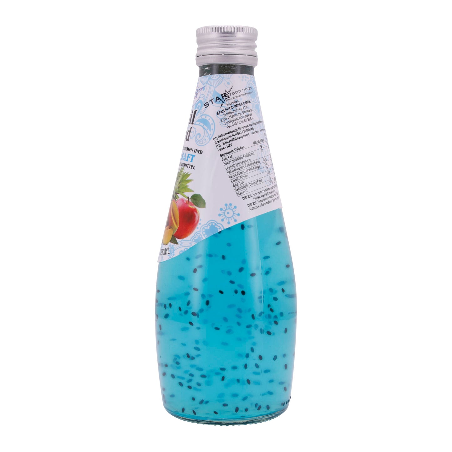 Basil Seed Getränk Star Fresh | Erfrischend | Mit Cocktailsaft | 290 ml