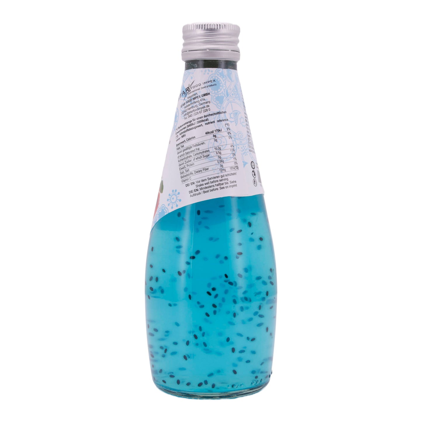 Basil Seed Getränk Star Fresh | Erfrischend | Mit Cocktailsaft | 290 ml