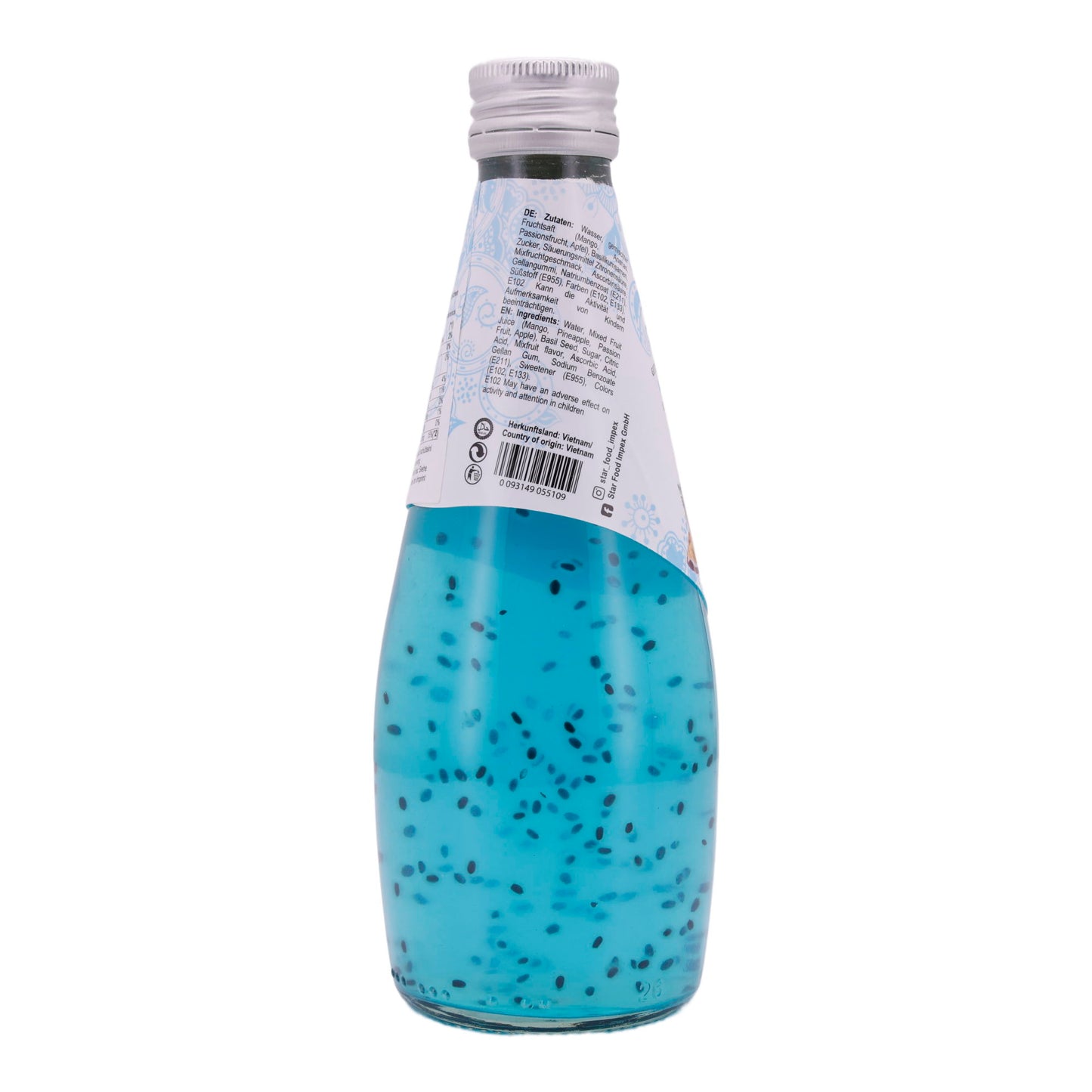 Basil Seed Getränk Star Fresh | Erfrischend | Mit Cocktailsaft | 290 ml