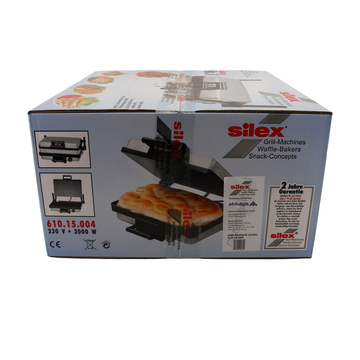 Silex No.1 Kontaktgrill 610.15.004 – 2000 W, Doppel-Antihaft, 34 × 22 cm