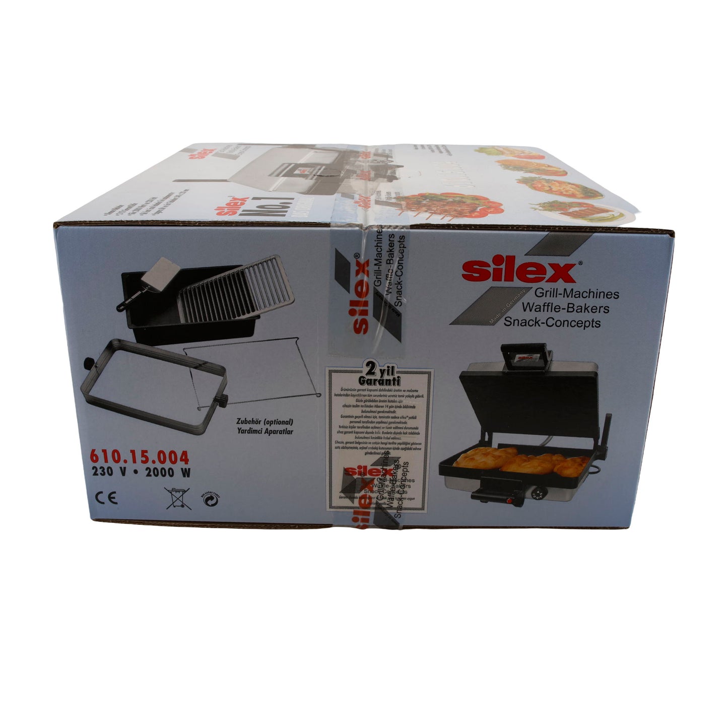 Silex No.1 Kontaktgrill 610.15.004 – 2000 W, Doppel-Antihaft, 34 × 22 cm