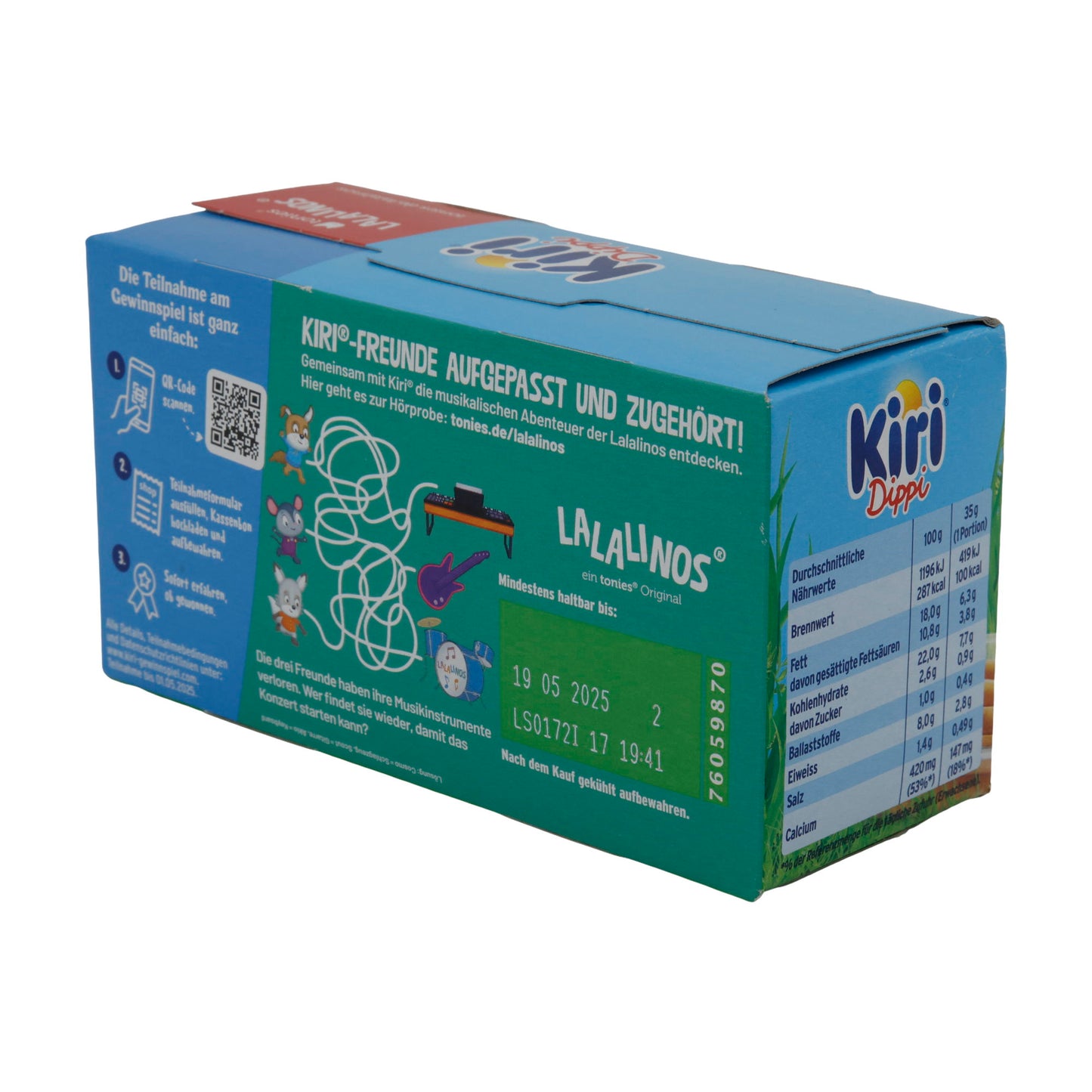 Snack Kiri | Dippi | Frischkäse & Grissini, 3 Portionen | 105g