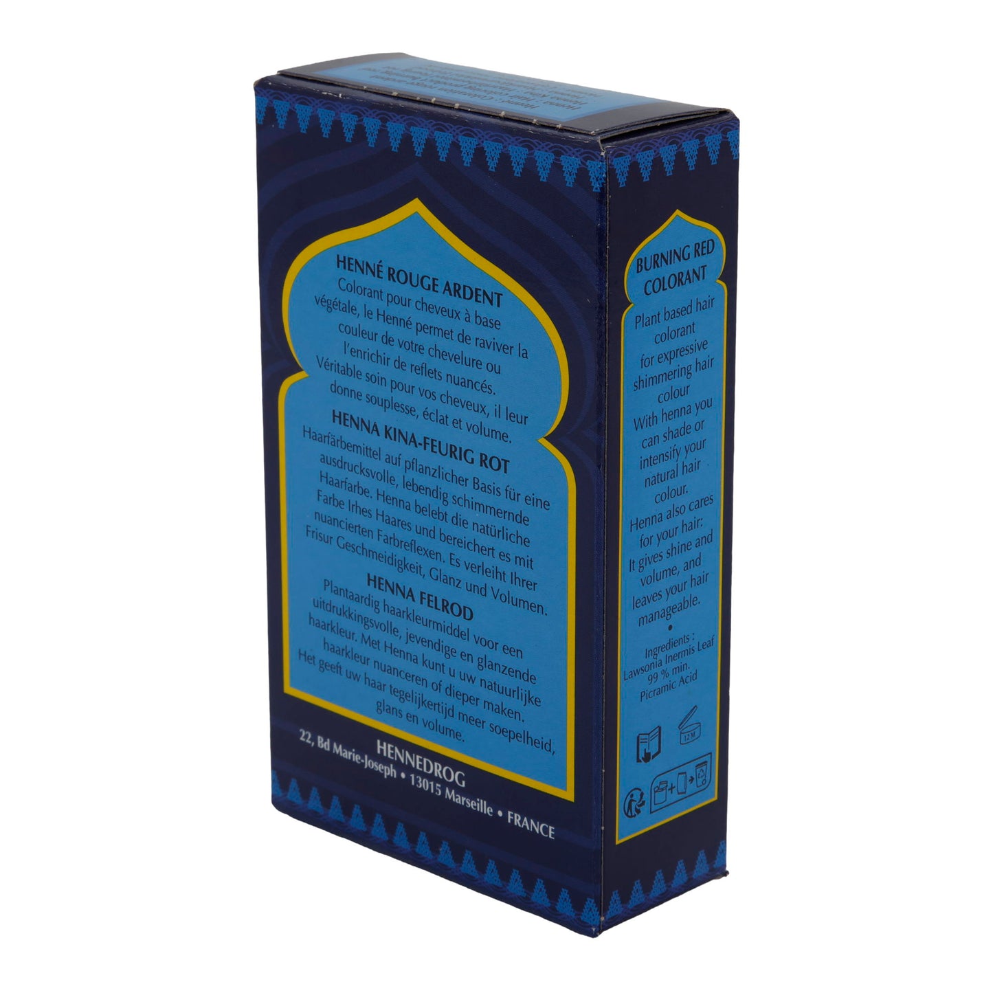 Haarfarbe Henné Masria Rapide | Pflanzenhaarfarbe | Feurig Rot | 85 g