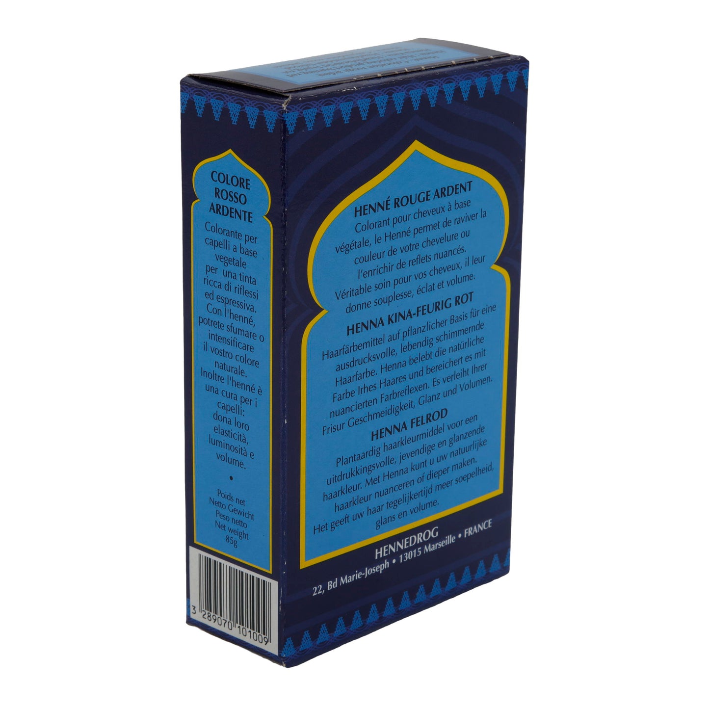 Haarfarbe Henné Masria Rapide | Pflanzenhaarfarbe | Feurig Rot | 85 g