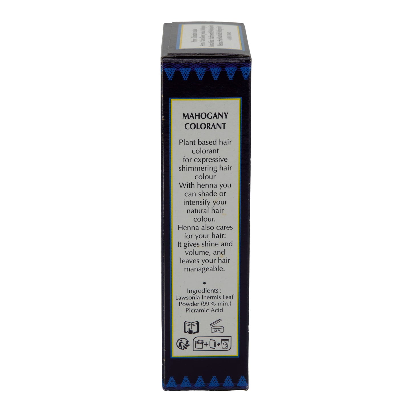 Haarfarbe Henné El Cahira | Pflanzenhaarfarbe | Mahagonirot | 90 g