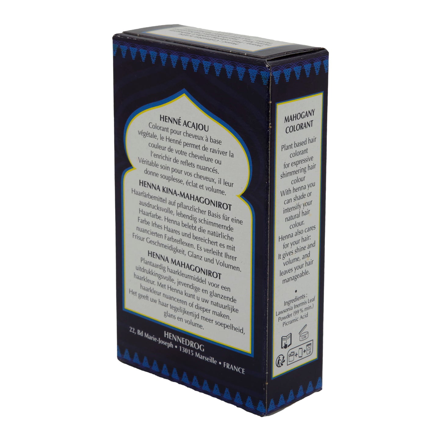 Haarfarbe Henné El Cahira | Pflanzenhaarfarbe | Mahagonirot | 90 g