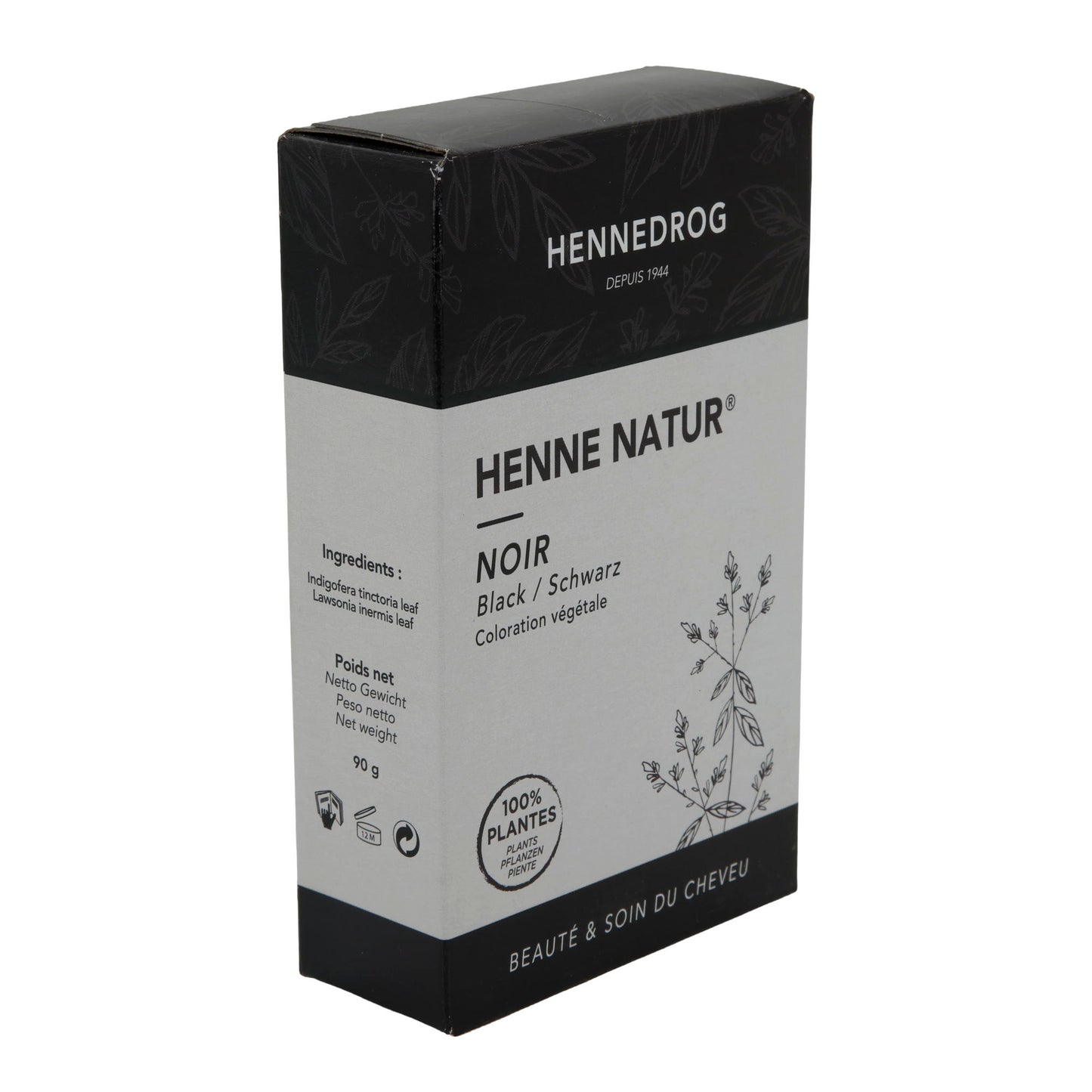 Haarfarbe Henne Natur® Noir | Haarfarbe | Pflanzenhaarfarbe | 90 g