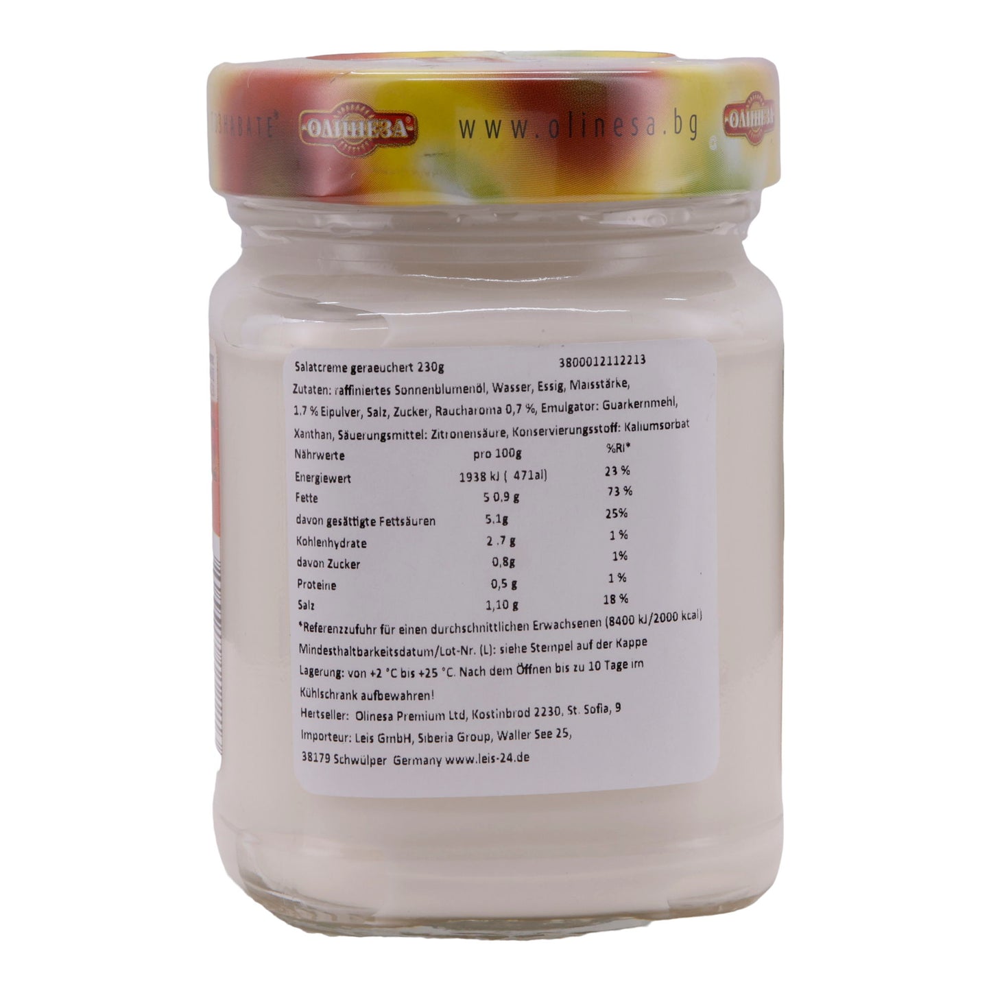 Saladedressing | Gerookt met zonnebloemolie | Perfect voor sandwiches, salades en gegrilde gerechten | 230 g