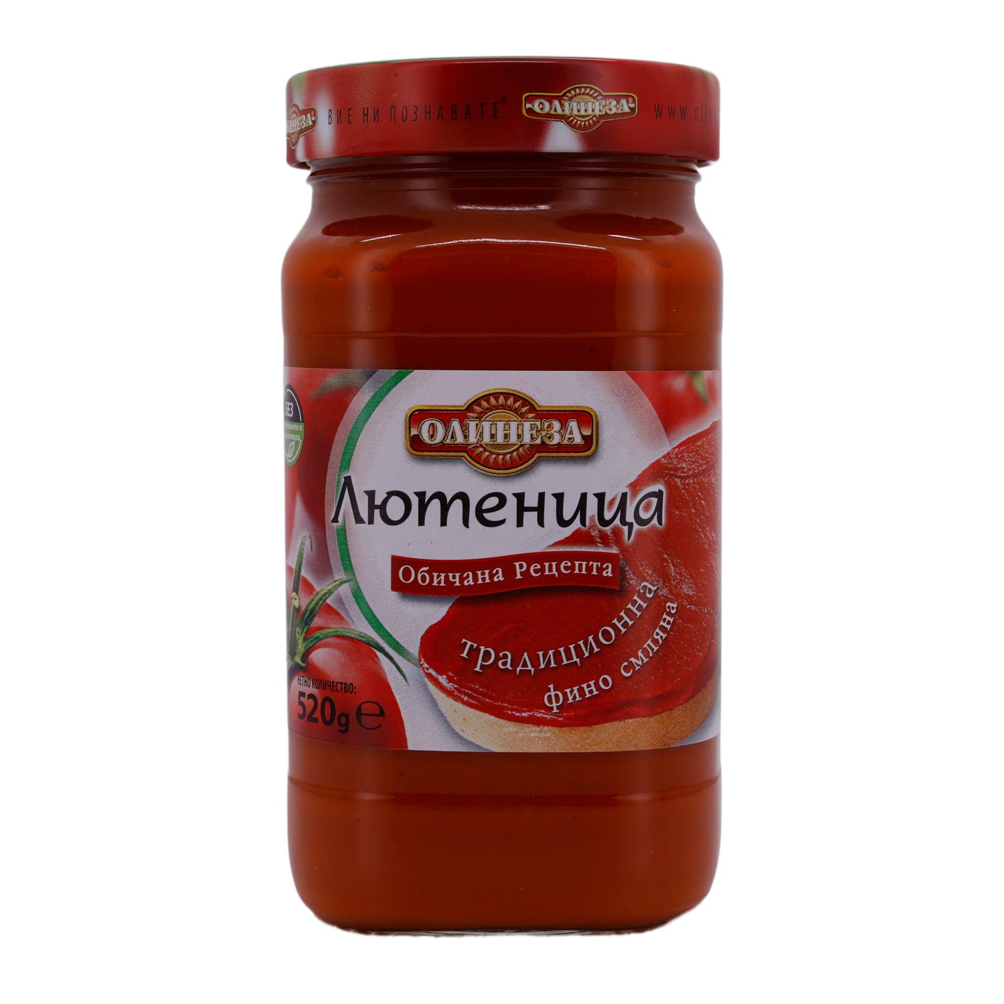 Paprikapasta Olinesa Lutenica | Traditioneel, van verse ingrediënten | 520 g