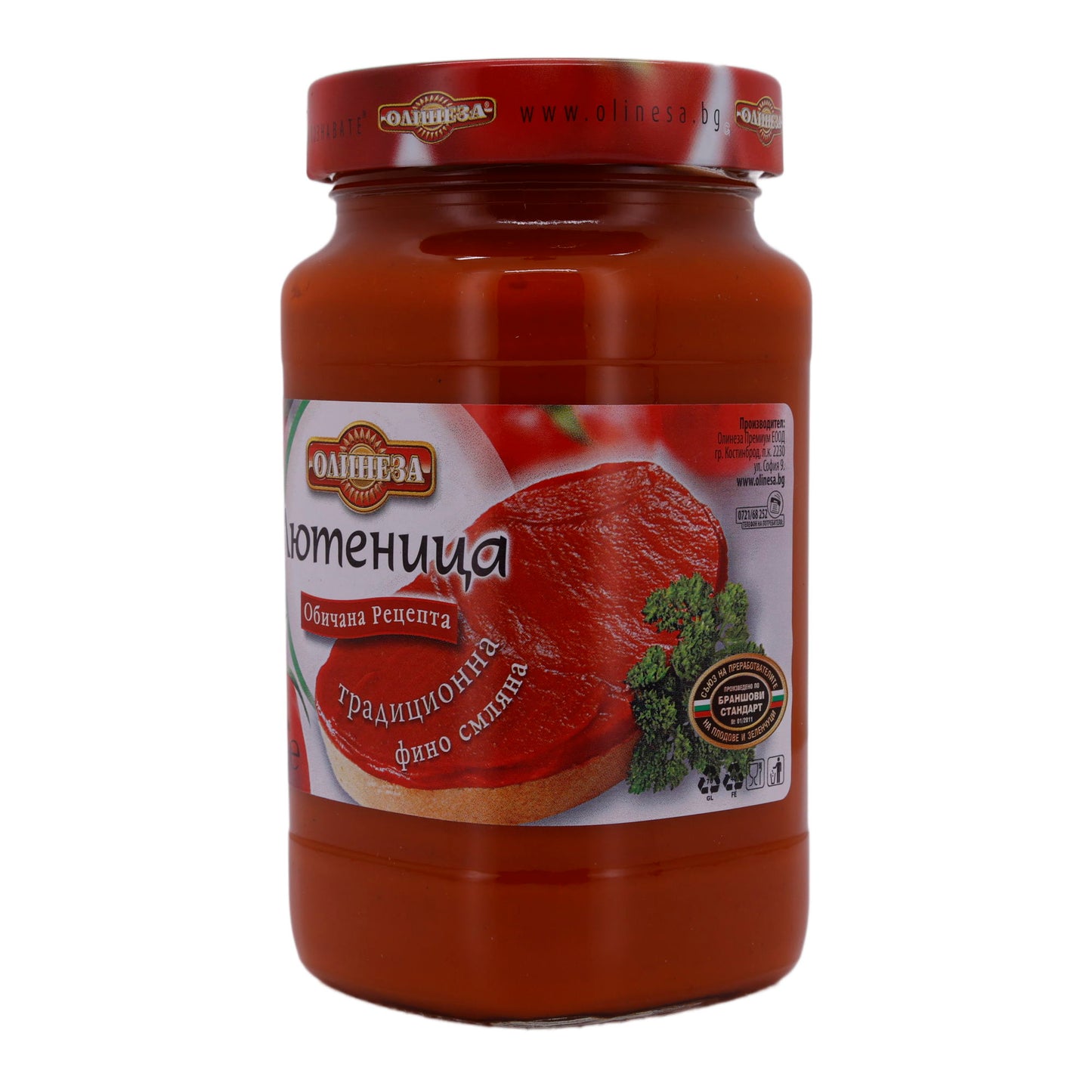 Paprikapasta Olinesa Lutenica | Traditioneel, van verse ingrediënten | 520 g