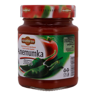 Pasta di paprika Olineza | Anemumka | Piccante, dalla Bulgaria | 250 g
