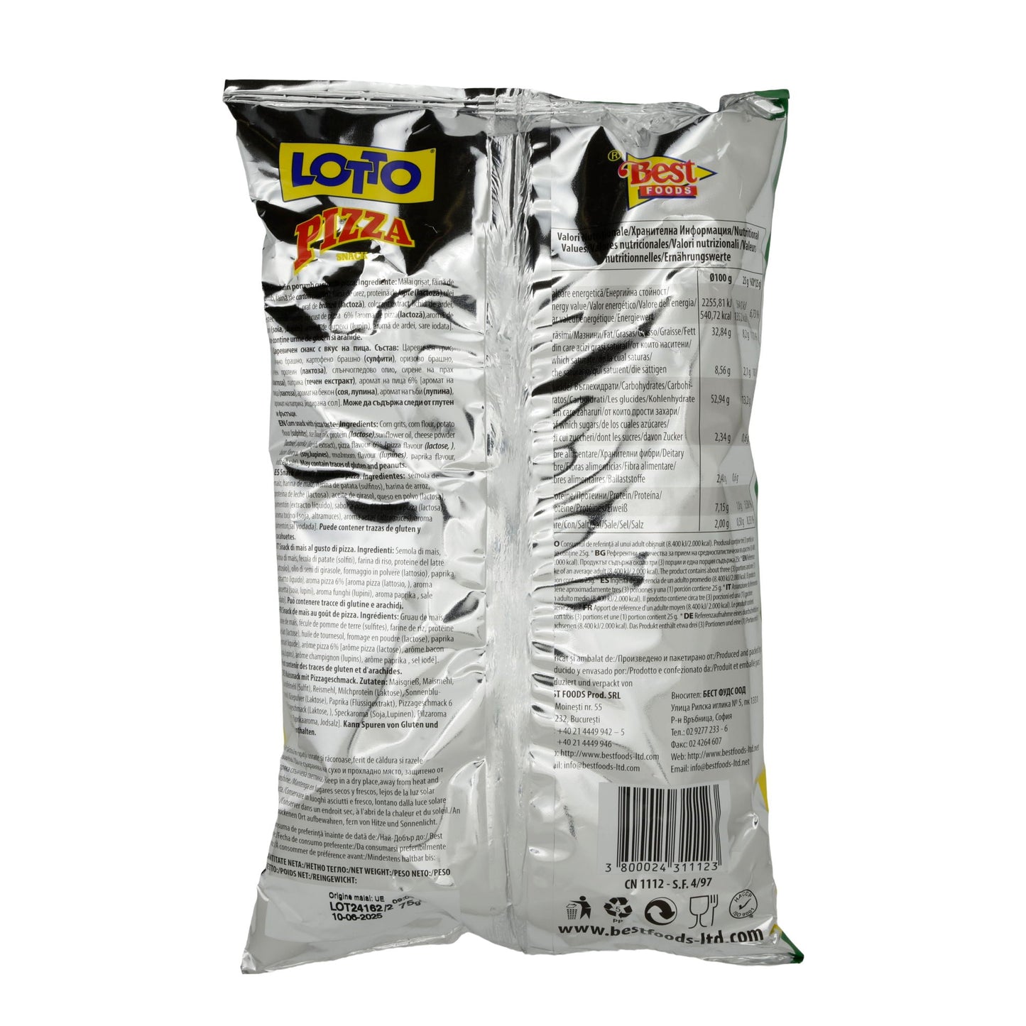 Pizza Snacks Lotto | Snack | Mit Pizza-Geschmack | 75 g