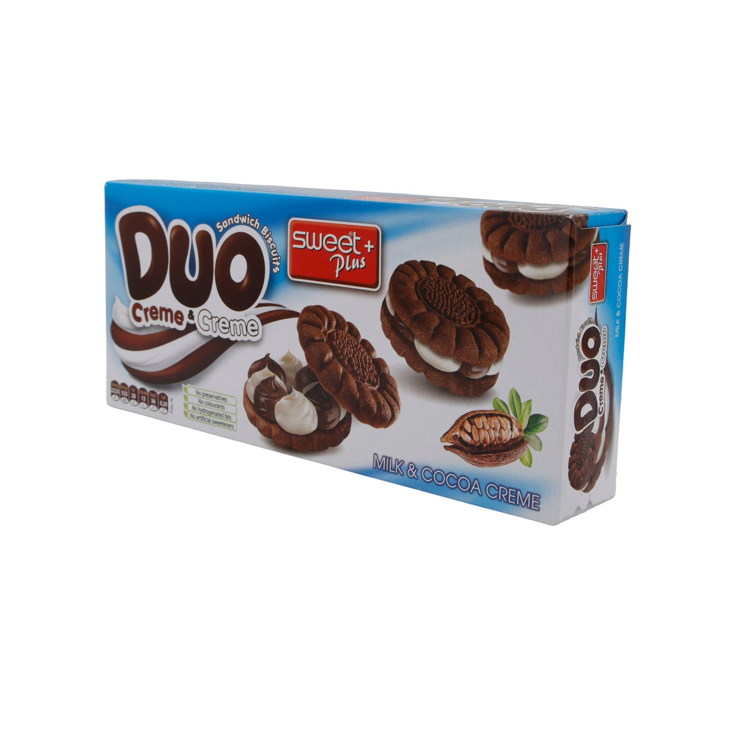 Crème & Crème Sandwich Koekjes Duo | Koekje | Melk- en cacaocrème | 165 g