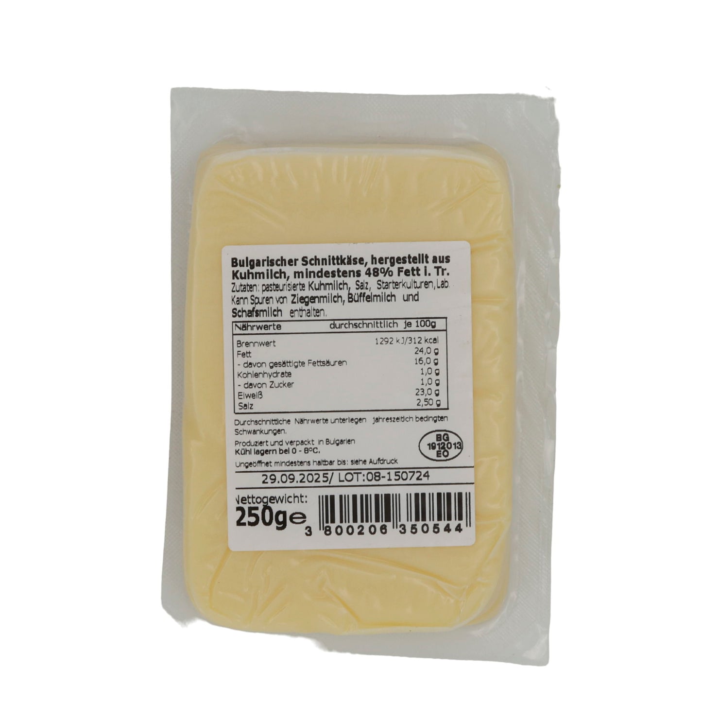 Formaggio a fette Rodina | Kaschkaval | Bulgaro, da latte vaccino | 250g