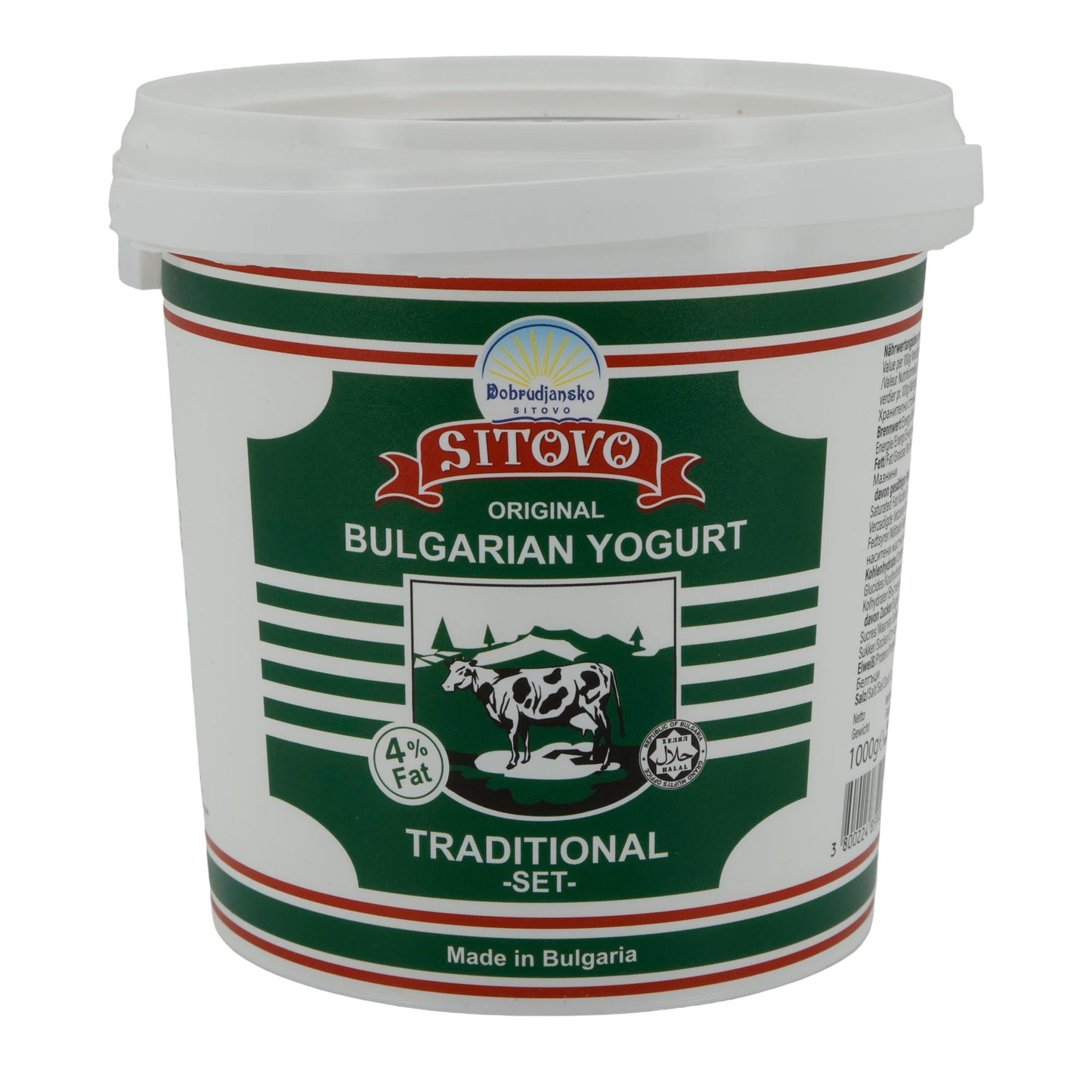 Joghurt Sitovo Bulgar Joghurt | Traditioneel | Stevige yoghurt uit Bulgarije | 1000 g
