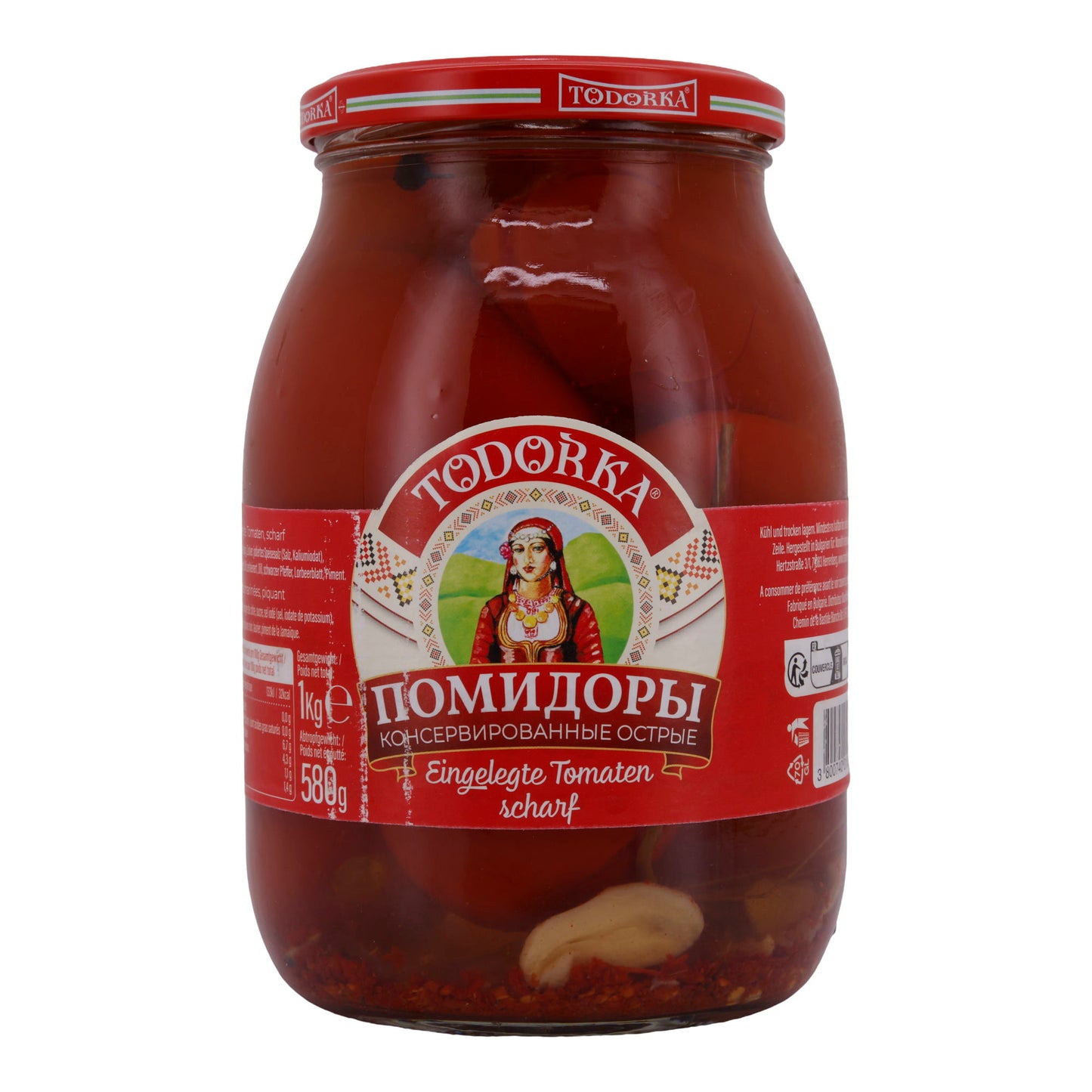 Tomaten Todorka | Eingelagerte | Scharf | 580g