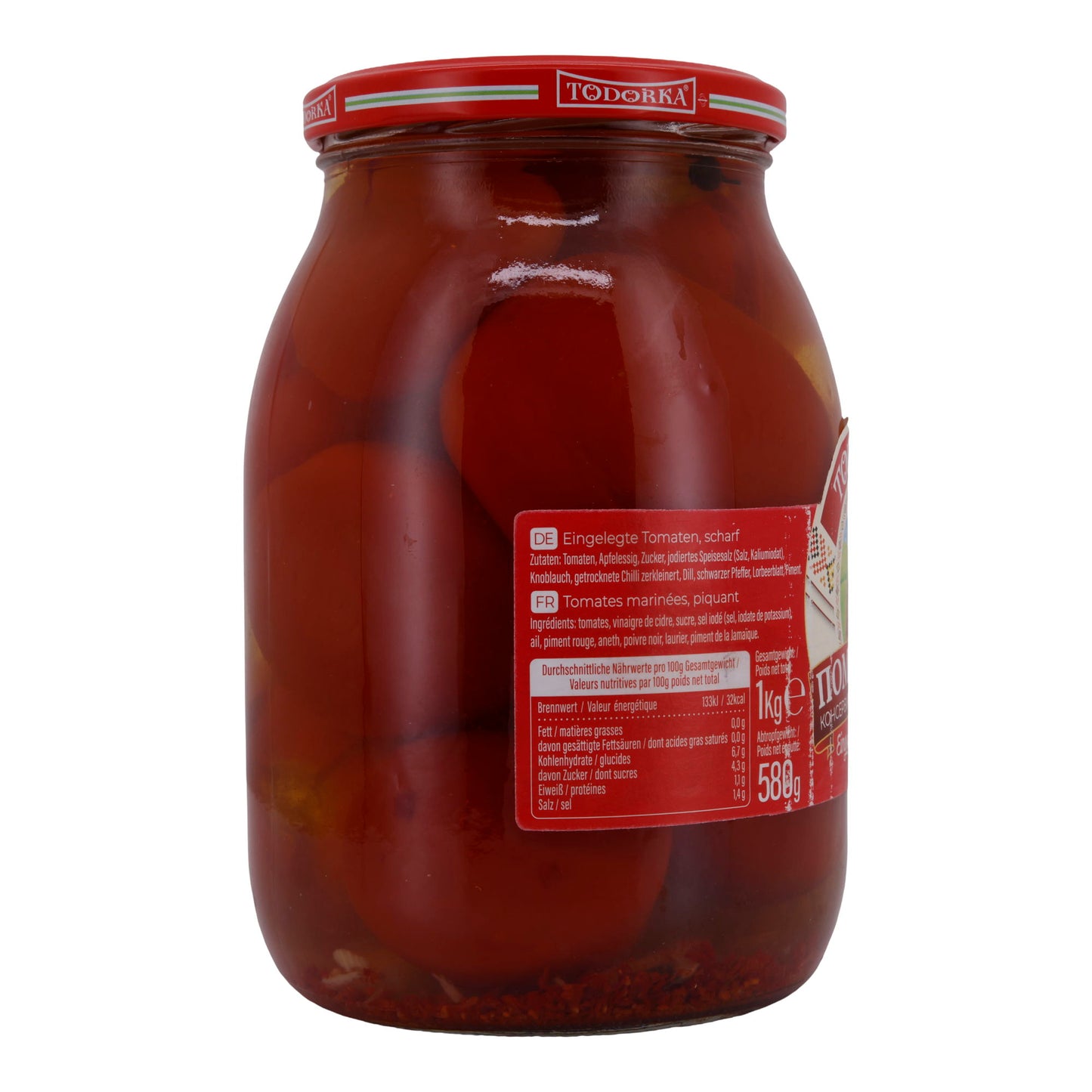 Tomaten Todorka | Eingelagerte | Scharf | 580g