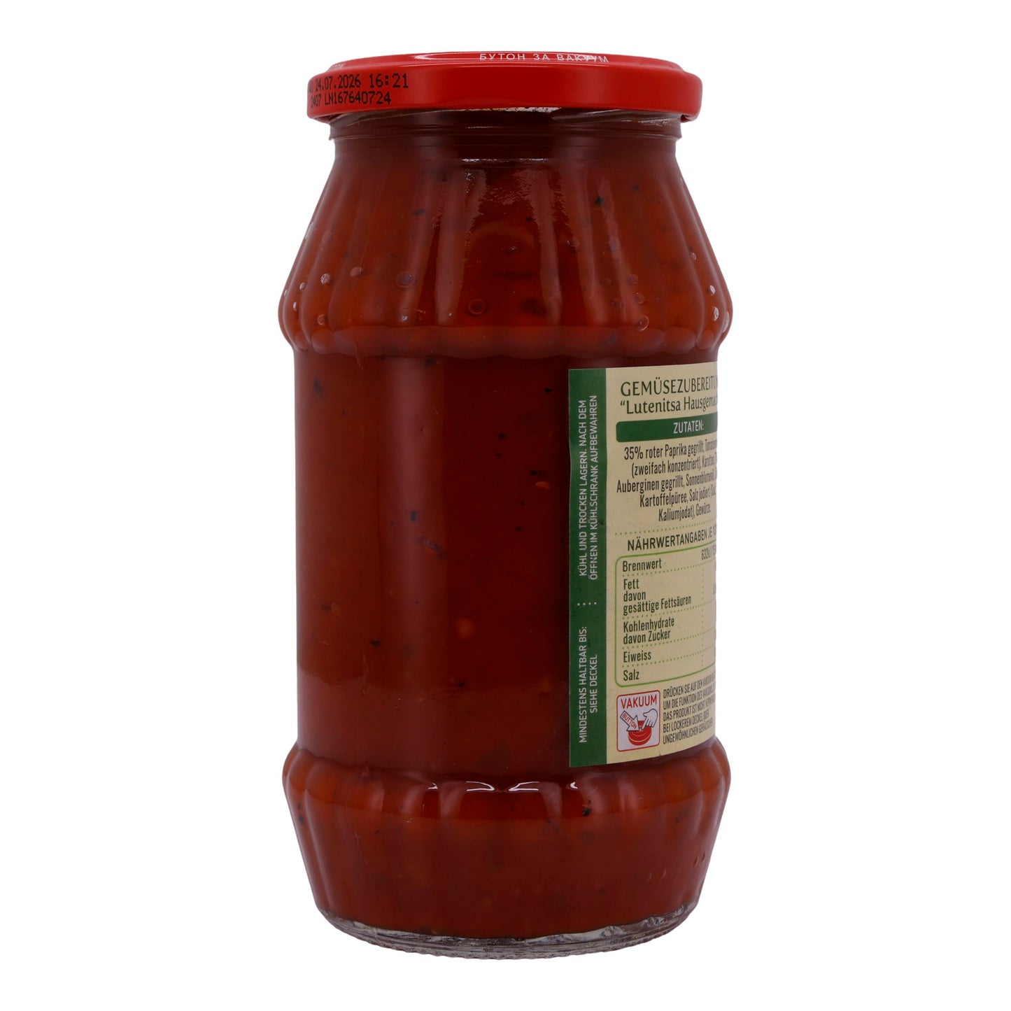 Preparazione di verdure Deroni | Lutenitsa | Con peperoni grigliati e melanzane | 520g