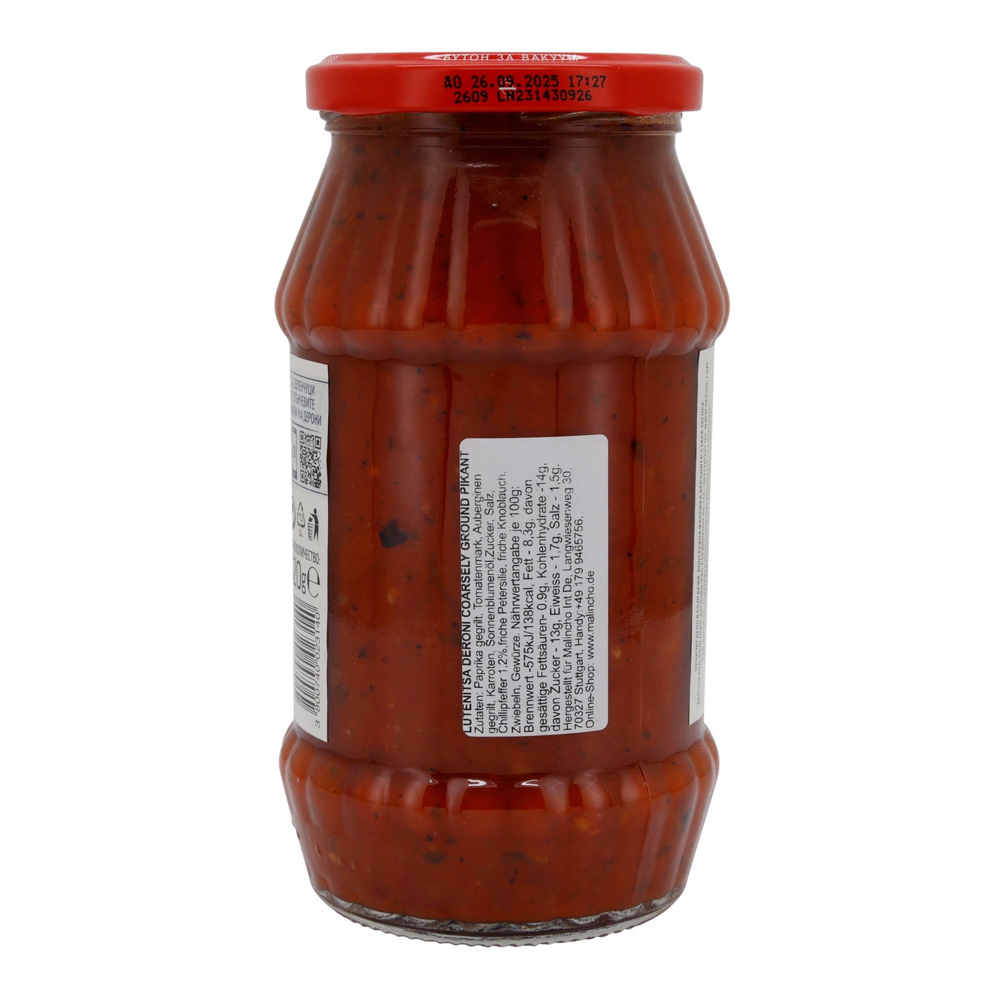 Lutenitsa Deroni | Pittig | 100 % natuurlijke ingrediënten | 520g