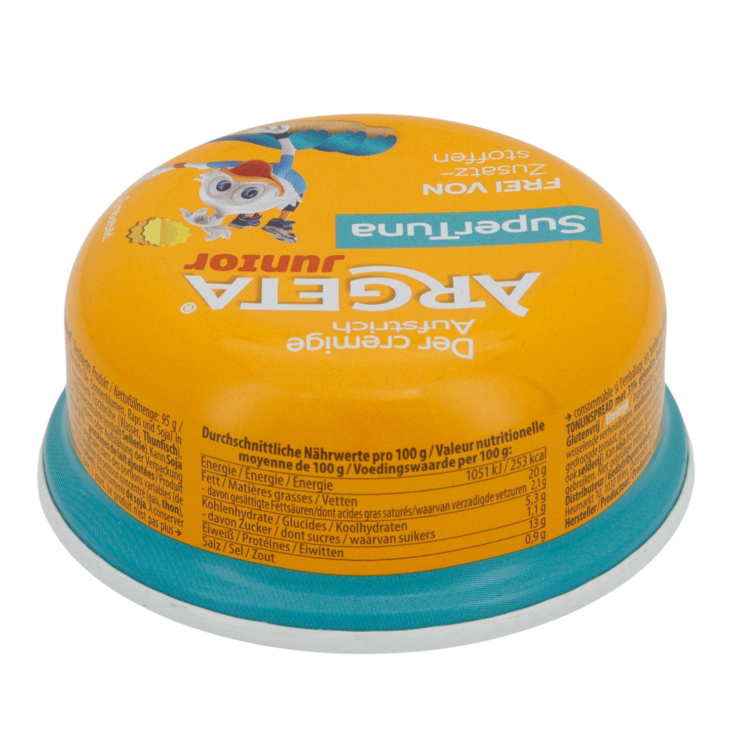 Junior SuperTuna Argeta | Tonijnspread | Romig, zonder toevoegingen, voor kinderen | 95 g