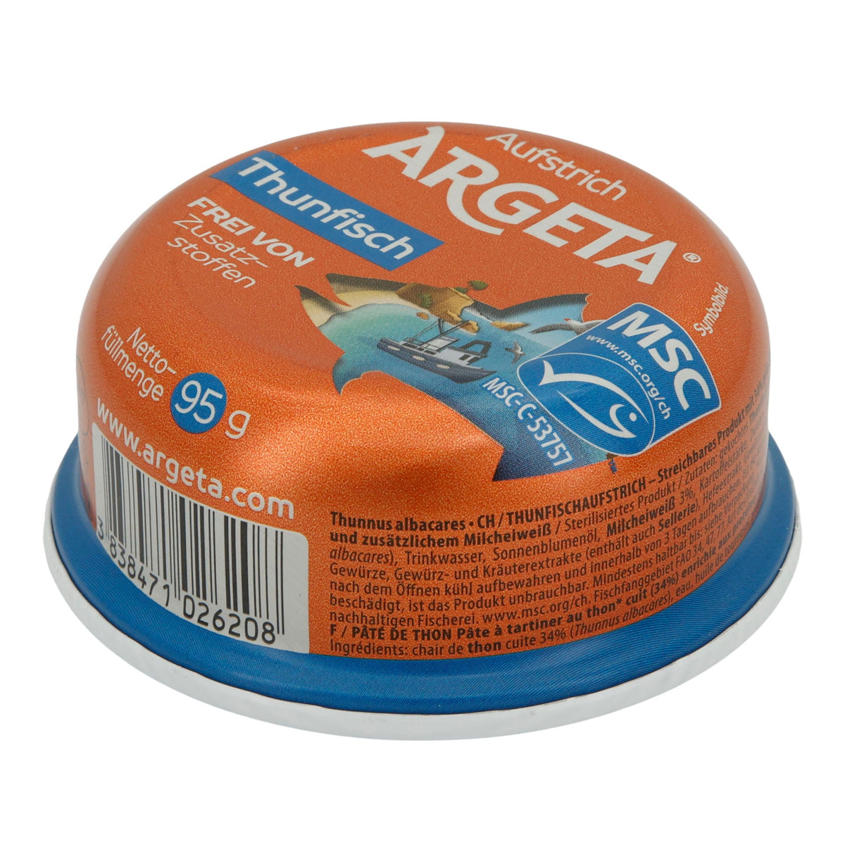 Aufstrich Argeta | Thunfisch | MSC-zertifiziert, frei von Zusatzstoffen | 95g ARGETA