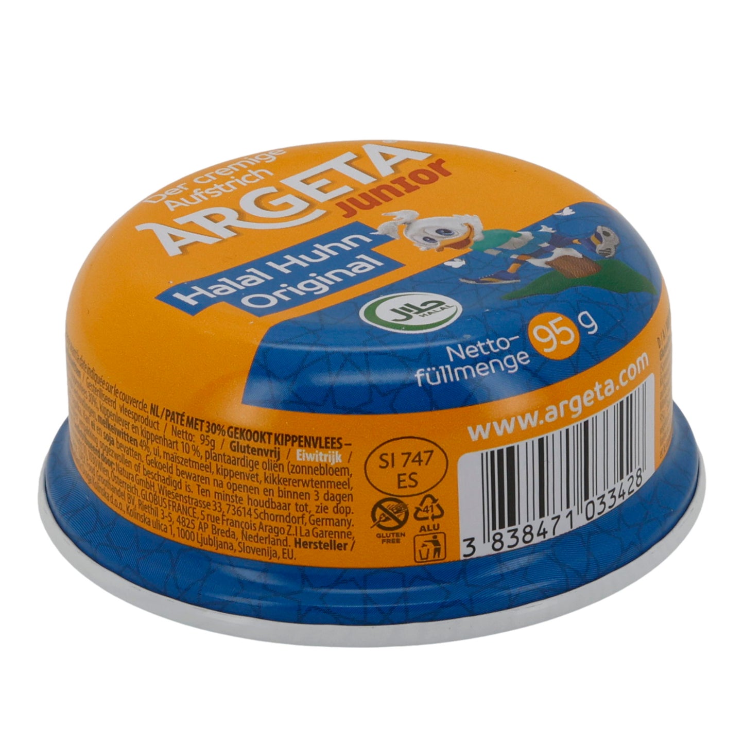 Broodbeleg Argeta Halal Junior Original Kip | Halal-gecertificeerd | Mild broodbeleg | 95 g