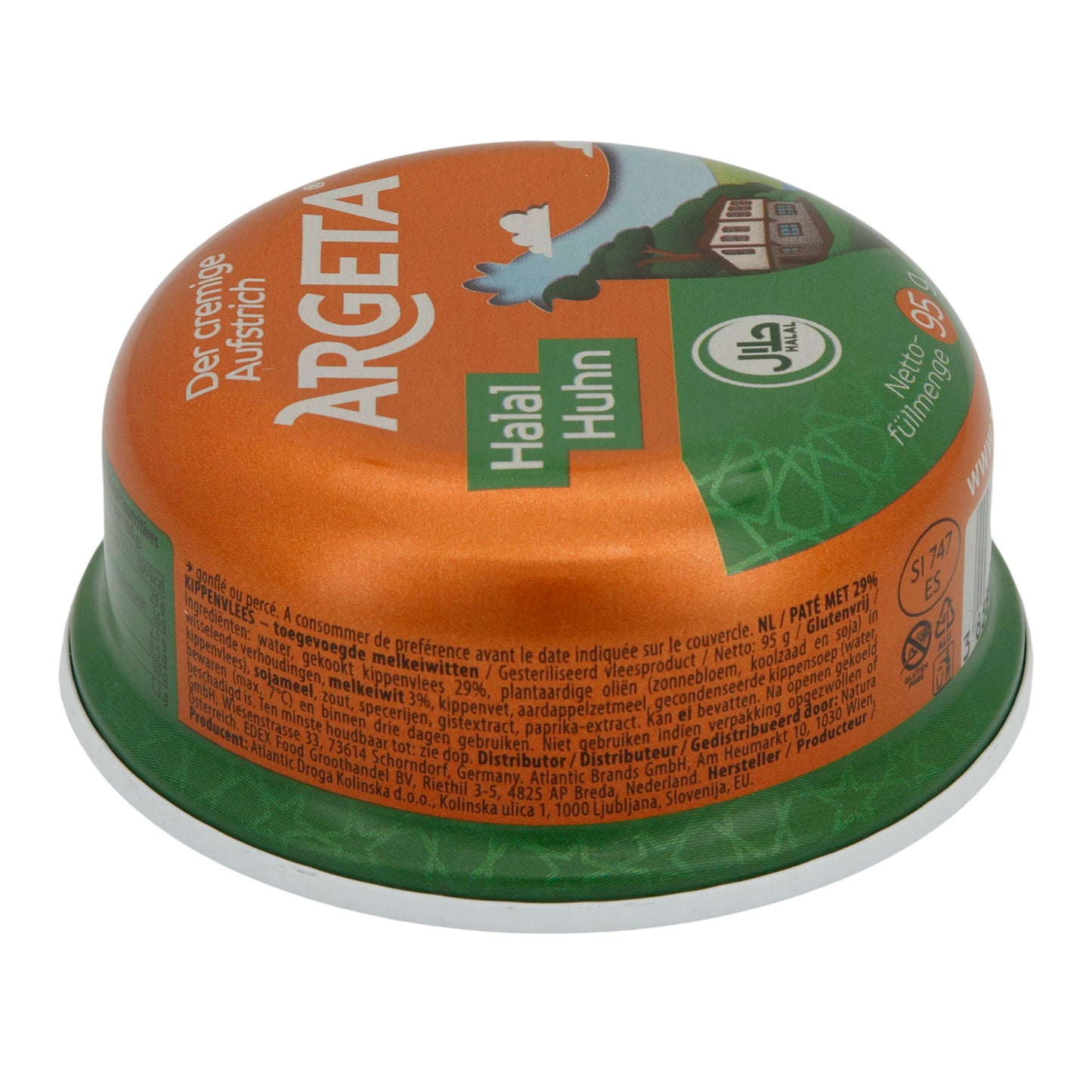 Hühnerpastete Argeta Halal | Brotaufstrich | 29% Hühnerfleisch, halal-zertifiziert | 95 g