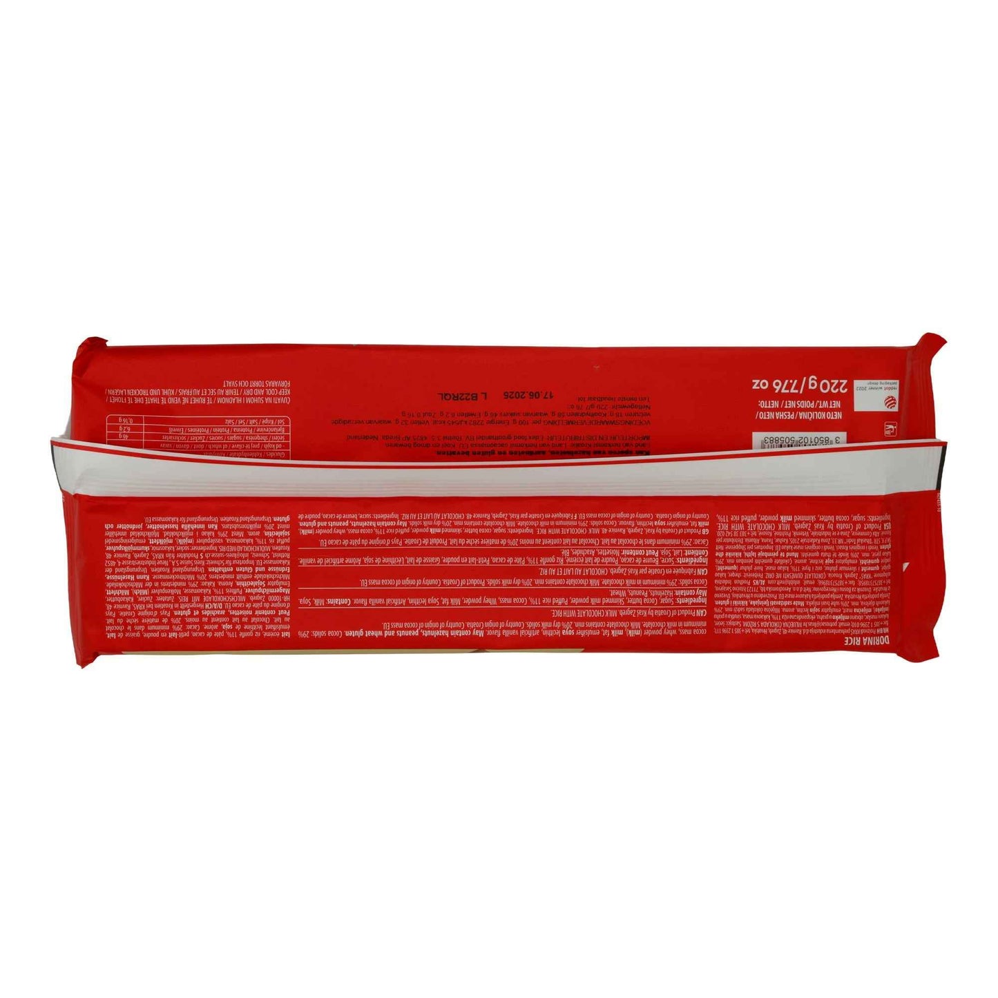 Milchschokolade Kraš Dorina | Rice Schokolade | mit Puffreis | 220 g