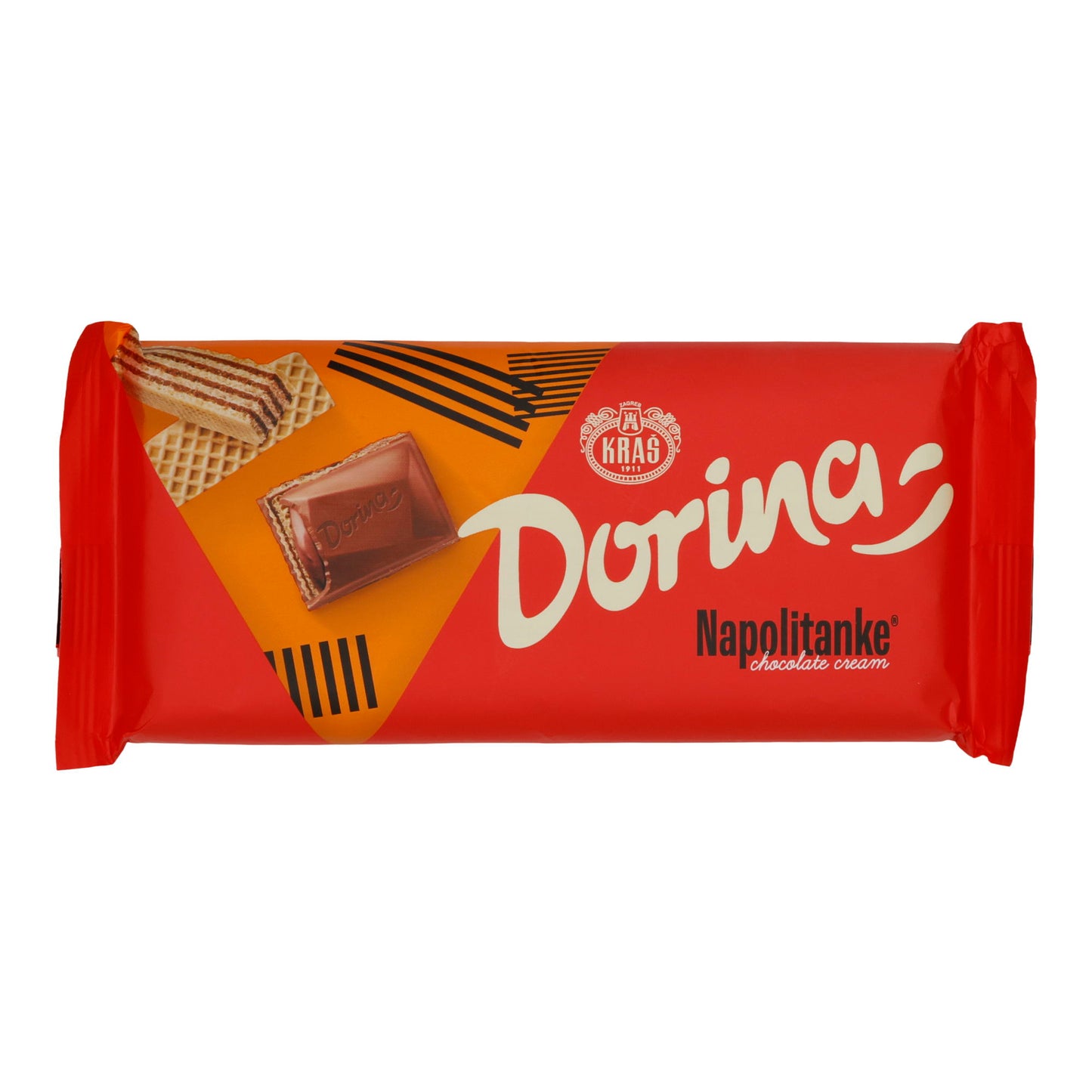 Wafers Napolitanke Dorina | Biscotti | Con crema al cioccolato | 100 g