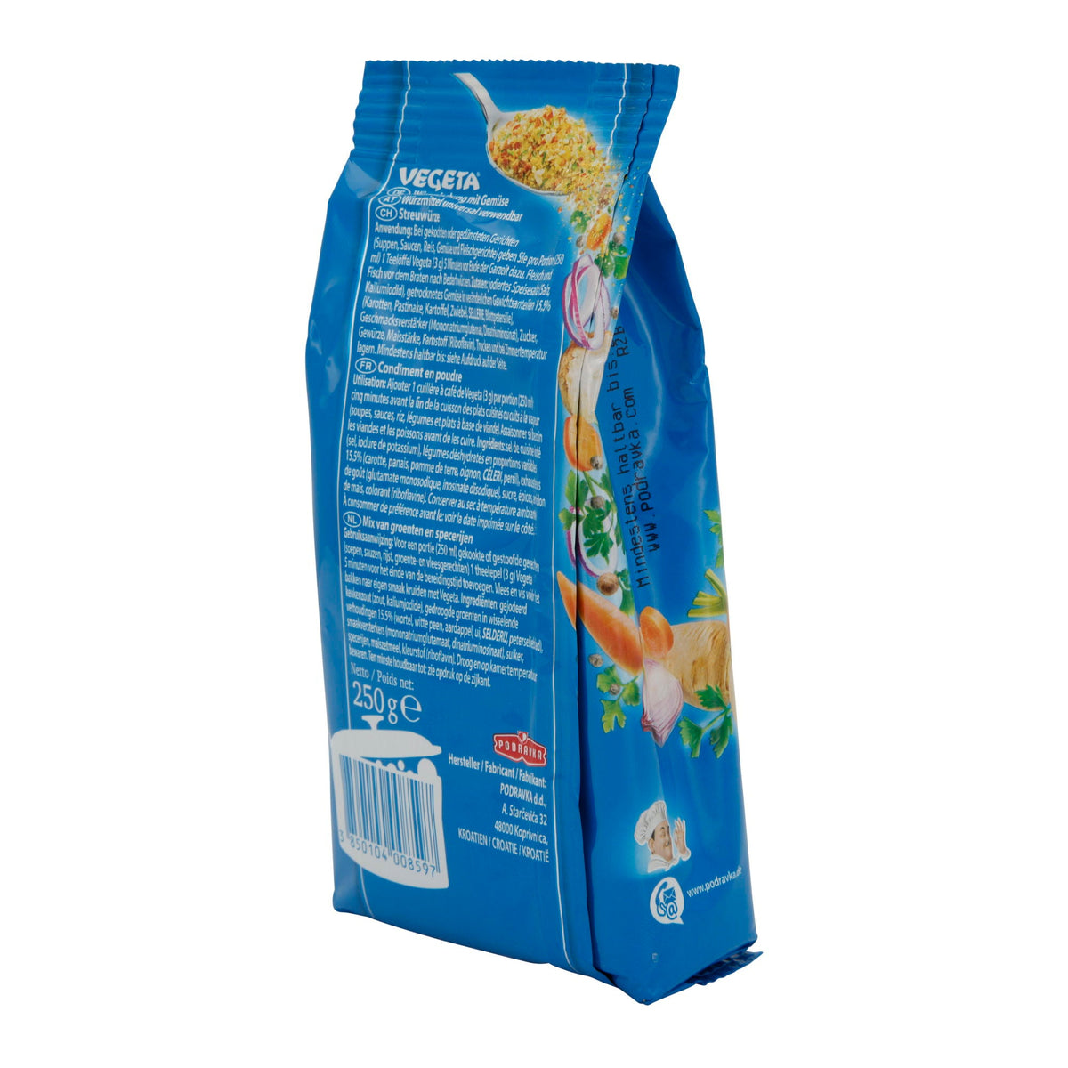Würzmischung Vegeta | Mit Gemüse | Aromatisch, vielseitig | 250 g PODRAVKA