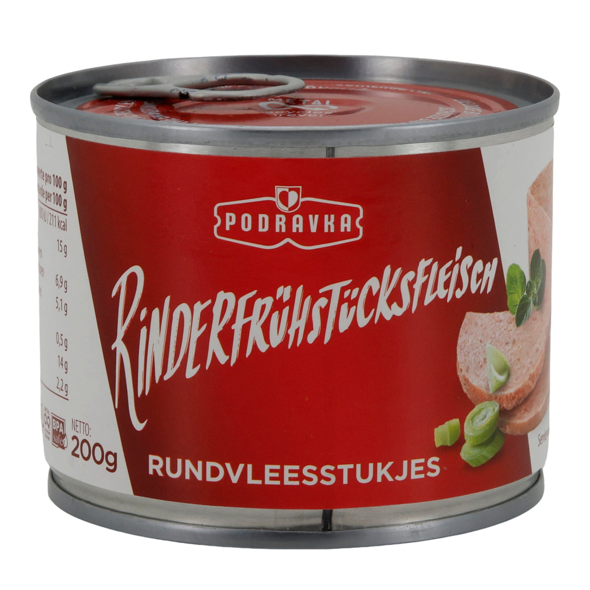 Rinderfrühstücksfleisch Podravka | Fleisch | Geräuchertes Rinderfrühstücksfleisch | 200 g PODRAVKA