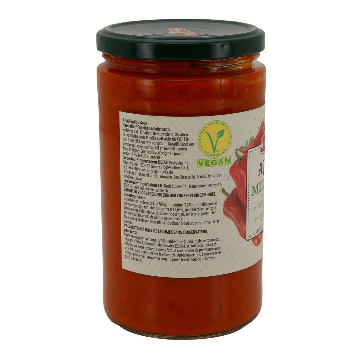 Ajvar Podravka | Aufstrich | mild | 690 g PODRAVKA