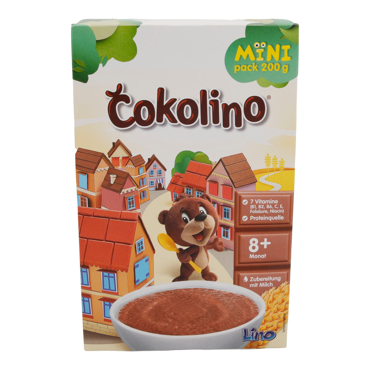 Getreidebrei Čokolino | Mit Schokolade | Angereichert mit Vitaminen | 200 g PODRAVKA