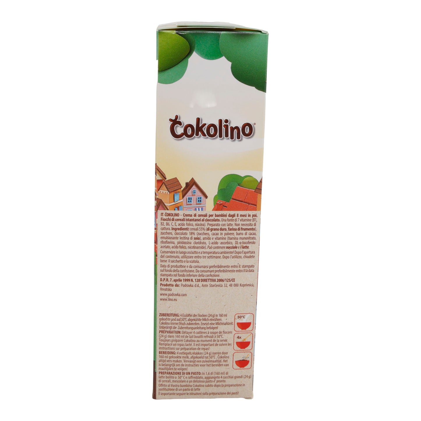 Porridge di cereali Čokolino | Con cioccolato | Arricchito con vitamine | 200 g