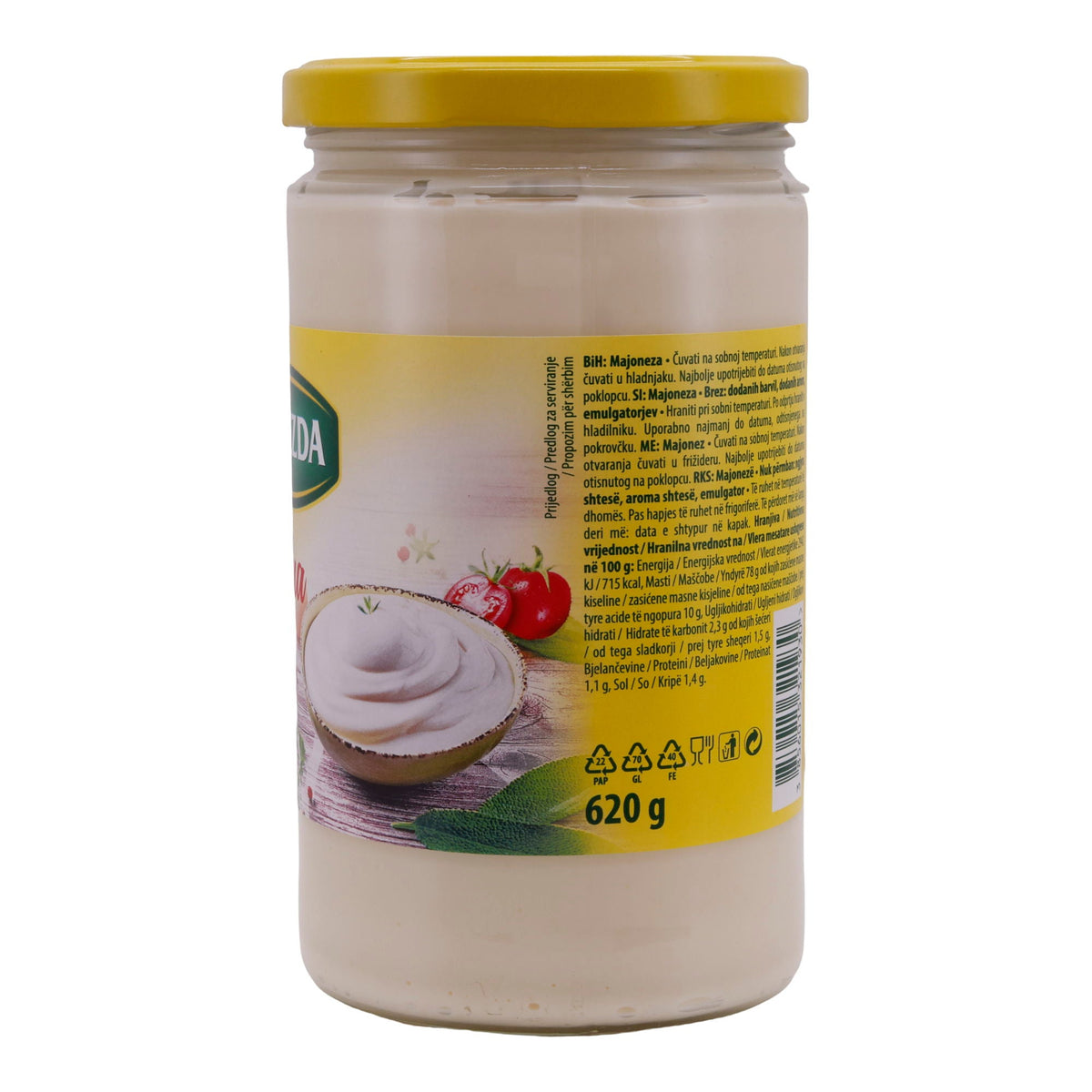 Mayonnaise Zvijezda | Tradicionalna | Ohne Farbstoffe, mit Aromen & Emulgatoren | 620g ZVIJEZDA