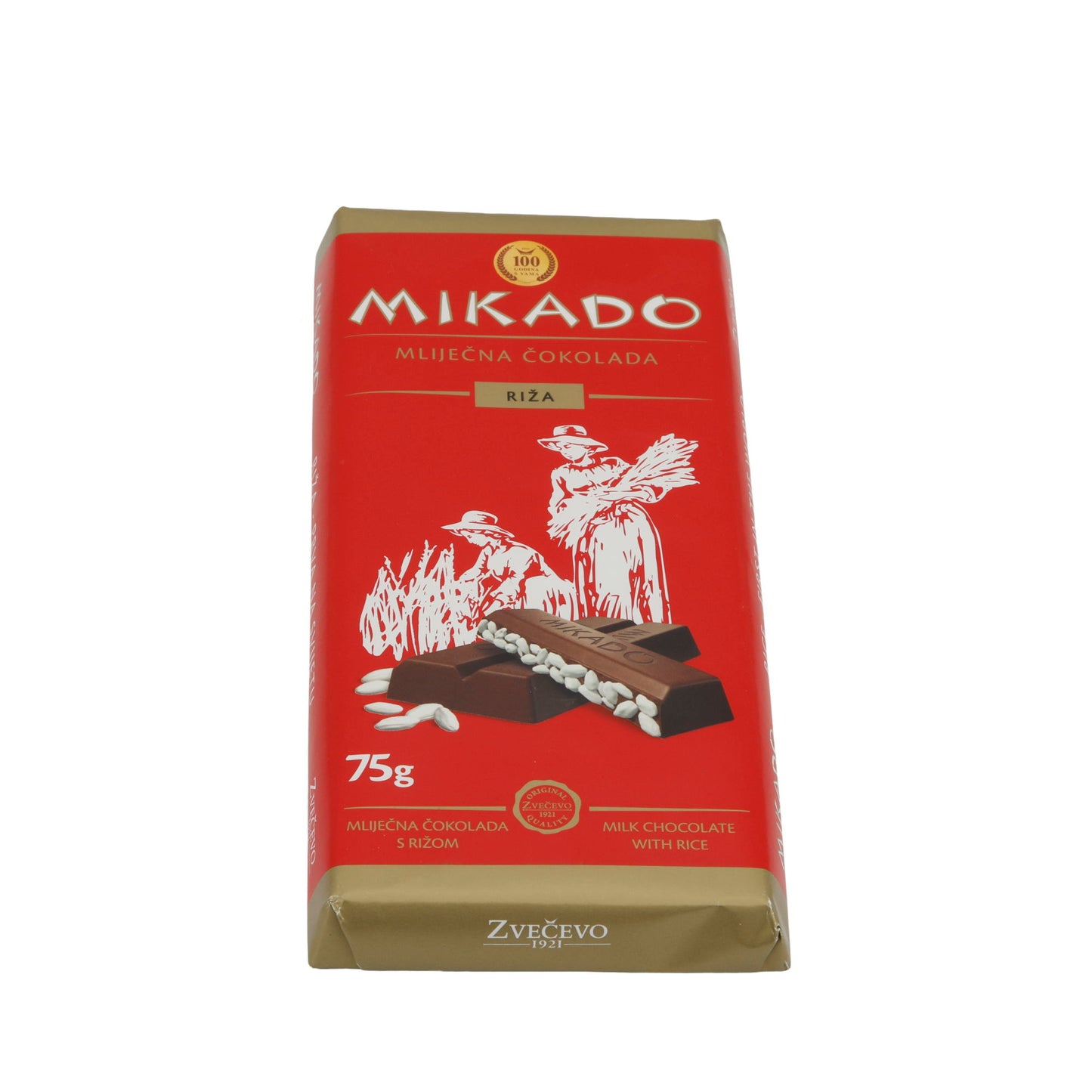 Cioccolato al latte Mikado | Con riso | Croccante | 75 g