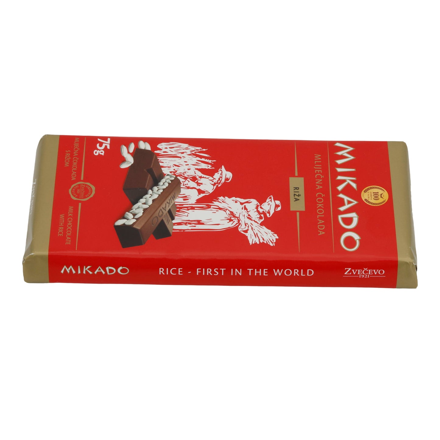 Cioccolato al latte Mikado | Con riso | Croccante | 75 g